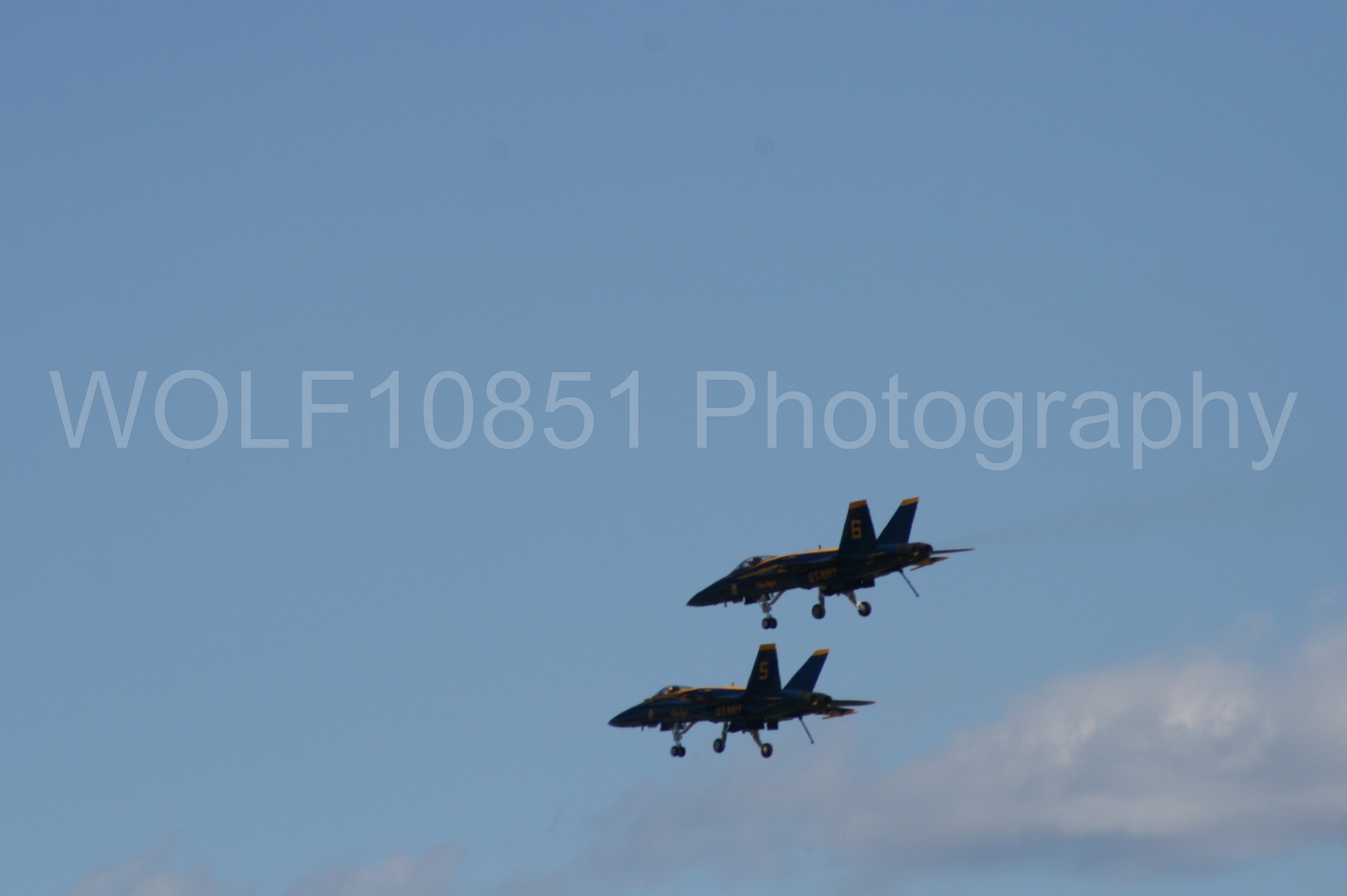 Aviation photography by WOLF10851 featuring California Capital Airshow 2008, F-18 Hornet, Blue Angels, Blue and Gold.