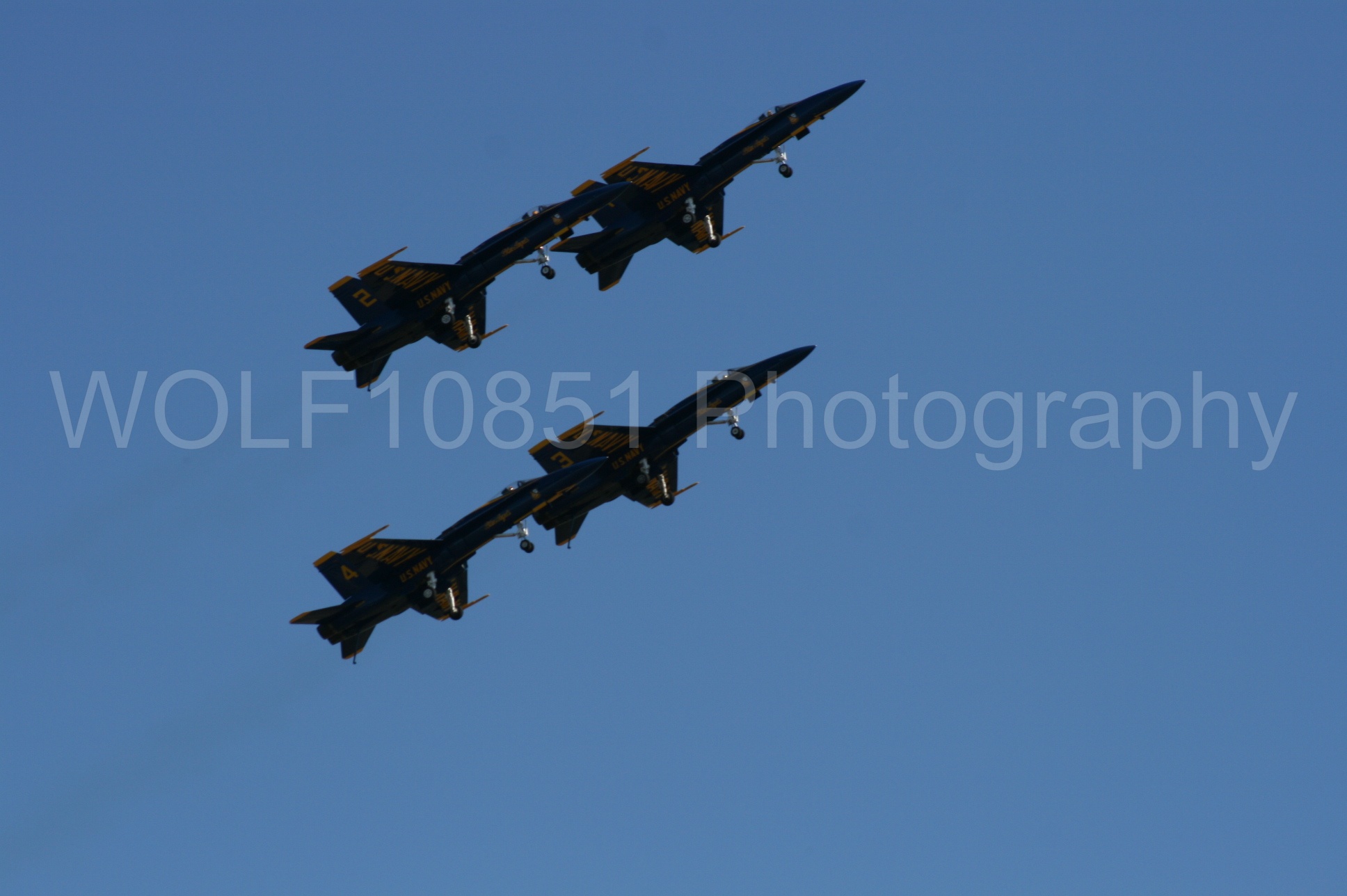 Aviation photography by WOLF10851 featuring California Capital Airshow 2008, F-18 Hornet, Blue Angels, Blue and Gold.