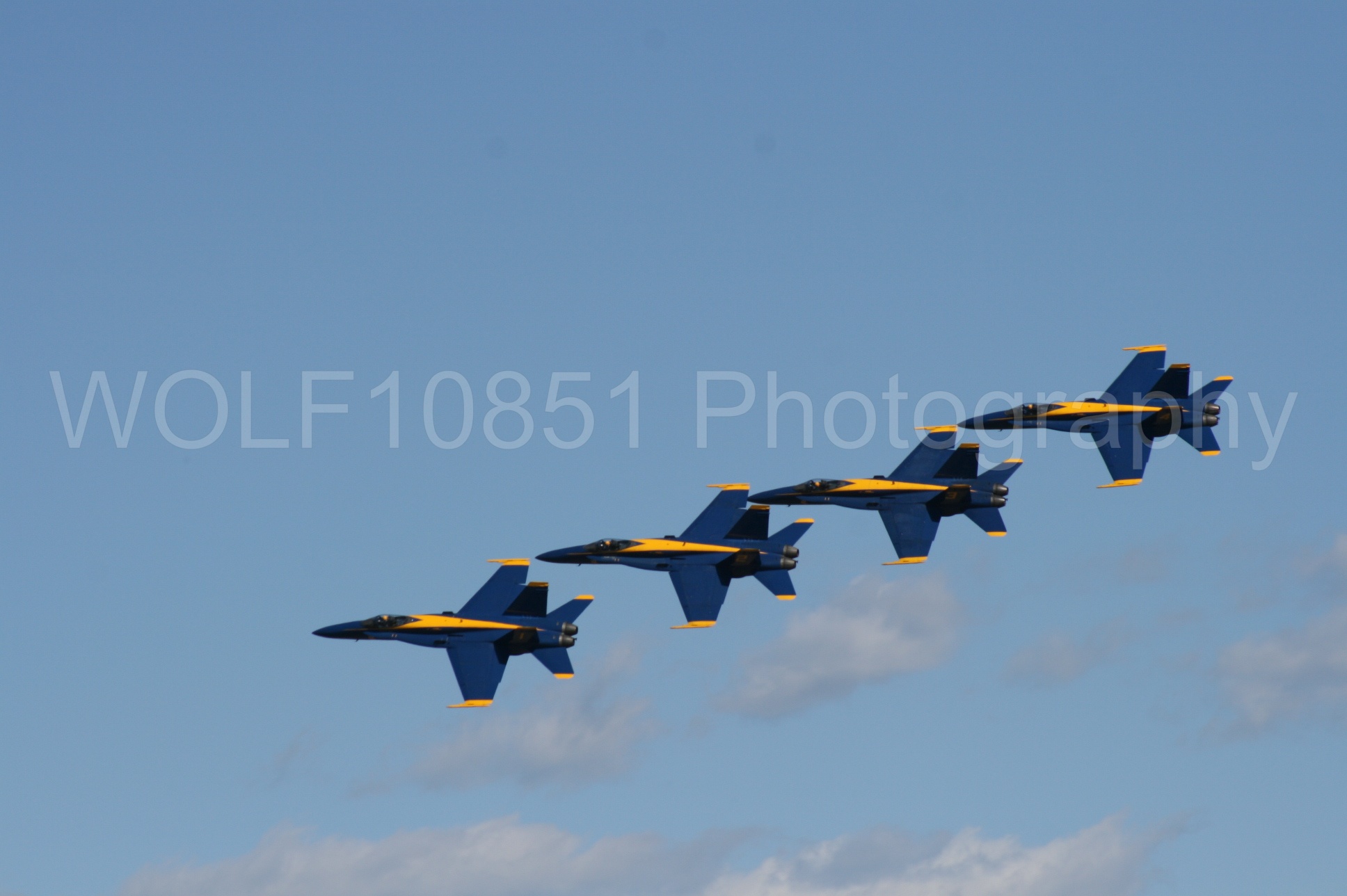 Aviation photography by WOLF10851 featuring California Capital Airshow 2008, F-18 Hornet, Blue Angels, Blue and Gold.