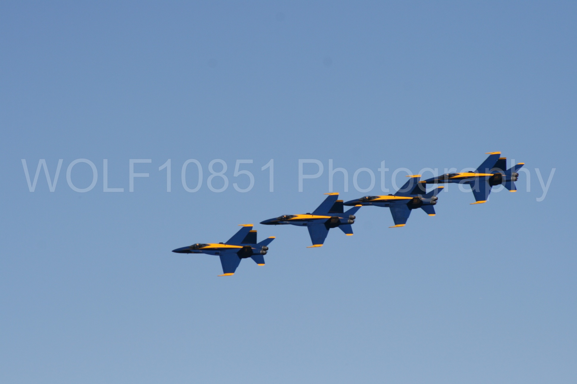 Aviation photography by WOLF10851 featuring California Capital Airshow 2008, F-18 Hornet, Blue Angels, Blue and Gold.