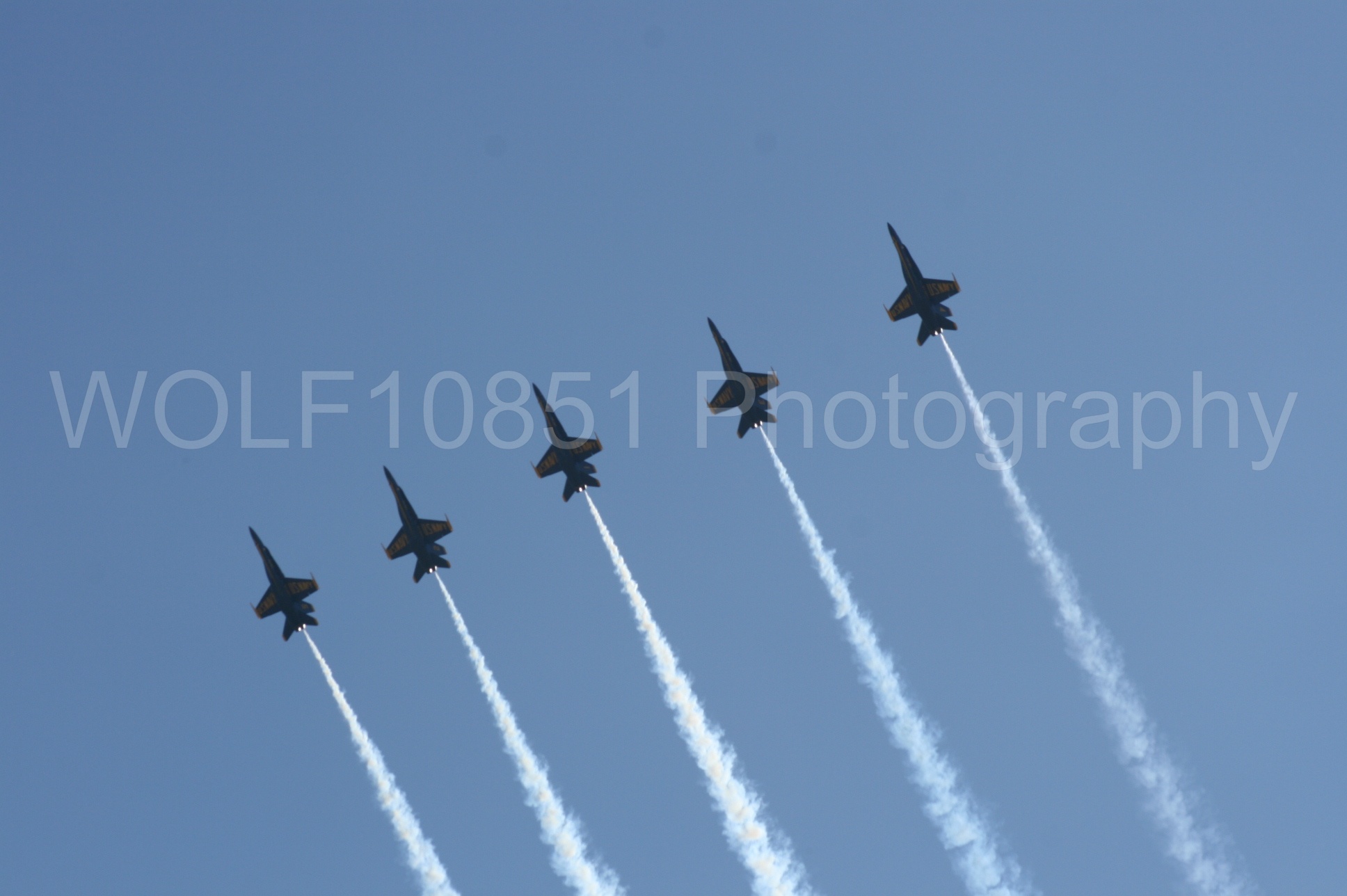 Aviation photography by WOLF10851 featuring California Capital Airshow 2008, F-18 Hornet, Blue Angels, Blue and Gold.