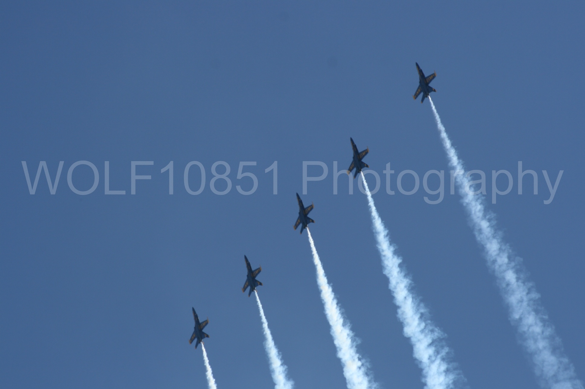 Aviation photography by WOLF10851 featuring California Capital Airshow 2008, F-18 Hornet, Blue Angels, Blue and Gold.