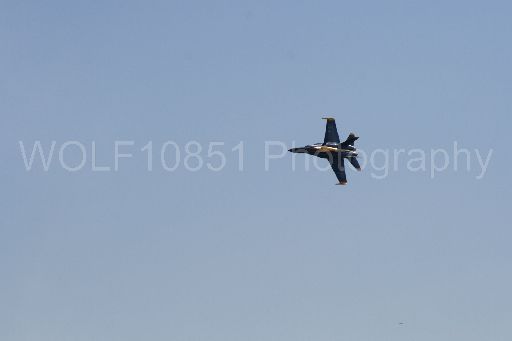 Aviation photography by WOLF10851 featuring California Capital Airshow 2008, F-18 Hornet, Blue Angels, Blue and Gold.