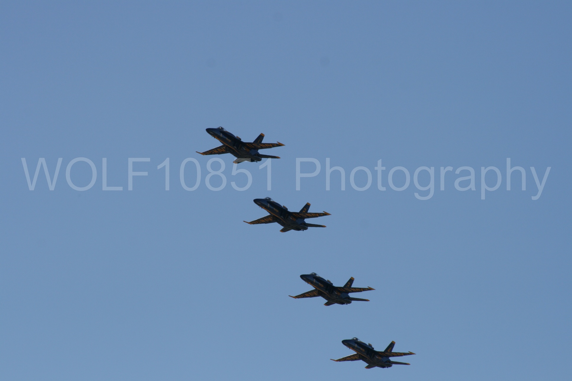 Aviation photography by WOLF10851 featuring California Capital Airshow 2008, F-18 Hornet, Blue Angels, Blue and Gold.