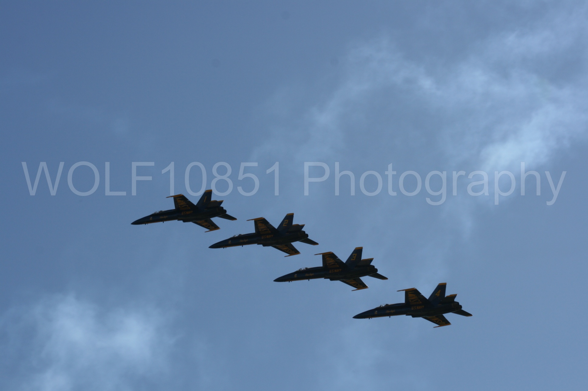 Aviation photography by WOLF10851 featuring California Capital Airshow 2008, F-18 Hornet, Blue Angels, Blue and Gold.