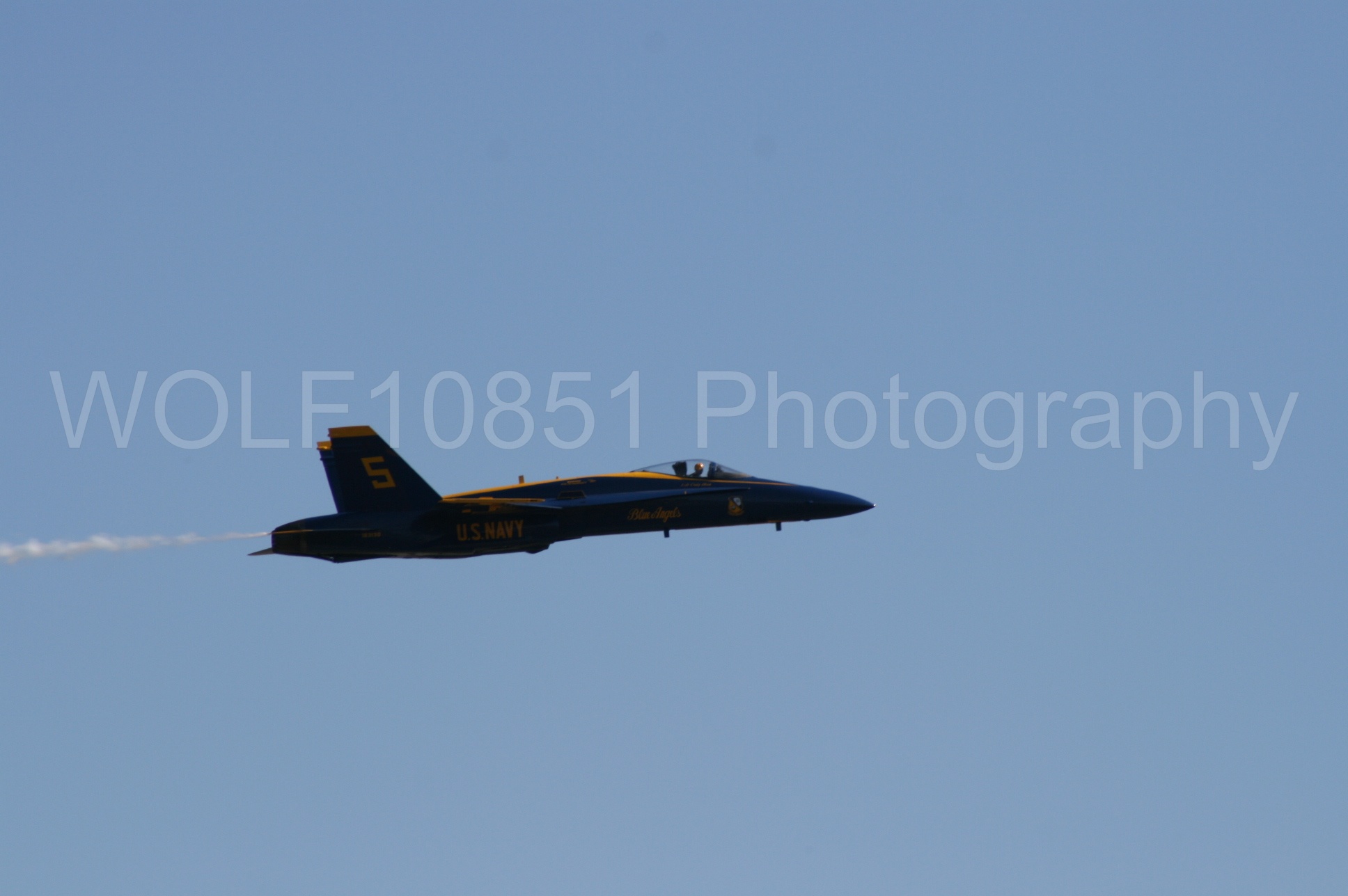 Aviation photography by WOLF10851 featuring California Capital Airshow 2008, F-18 Hornet, Blue Angels, Blue and Gold.