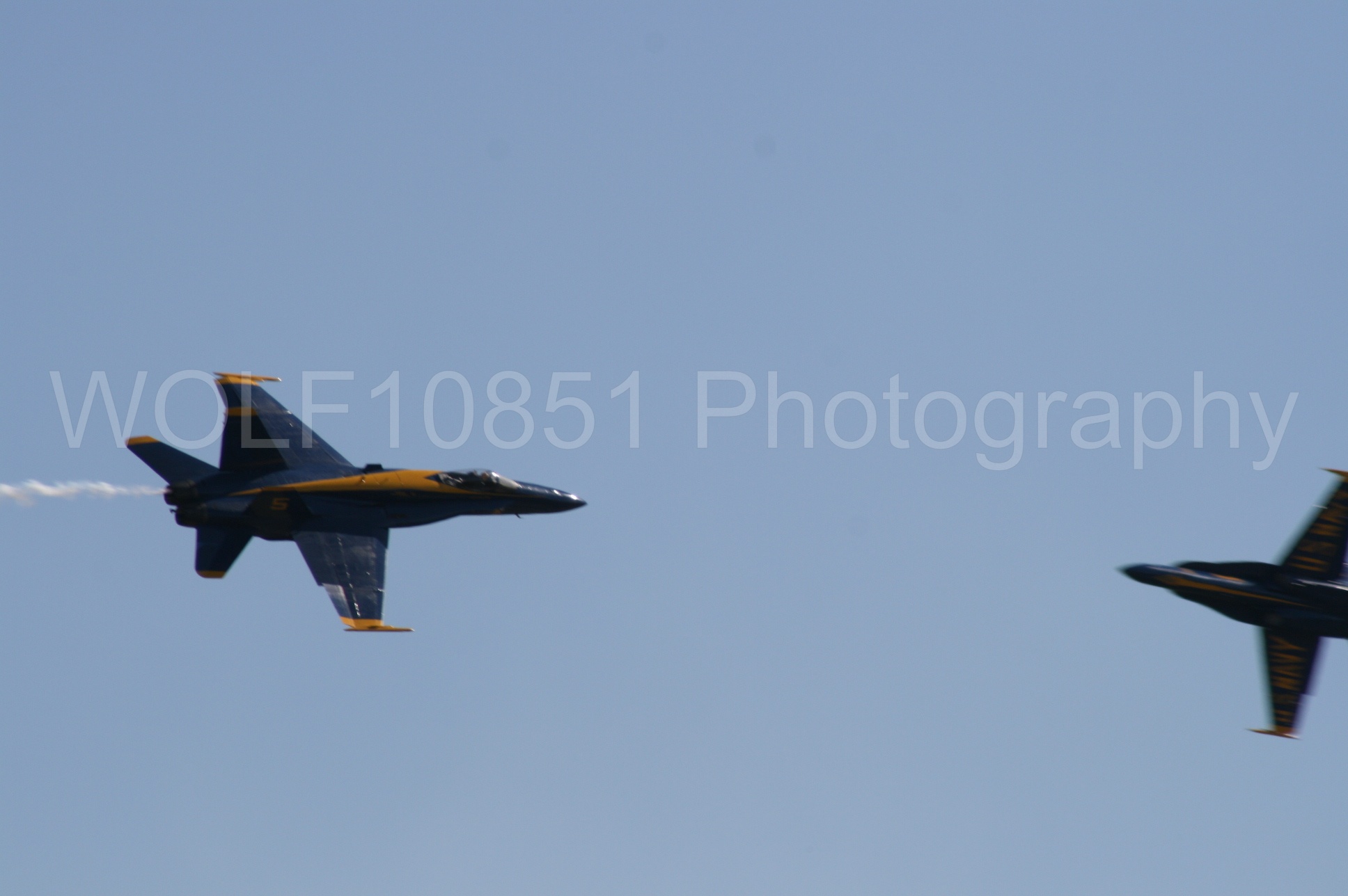 Aviation photography by WOLF10851 featuring California Capital Airshow 2008, F-18 Hornet, Blue Angels, Blue and Gold.