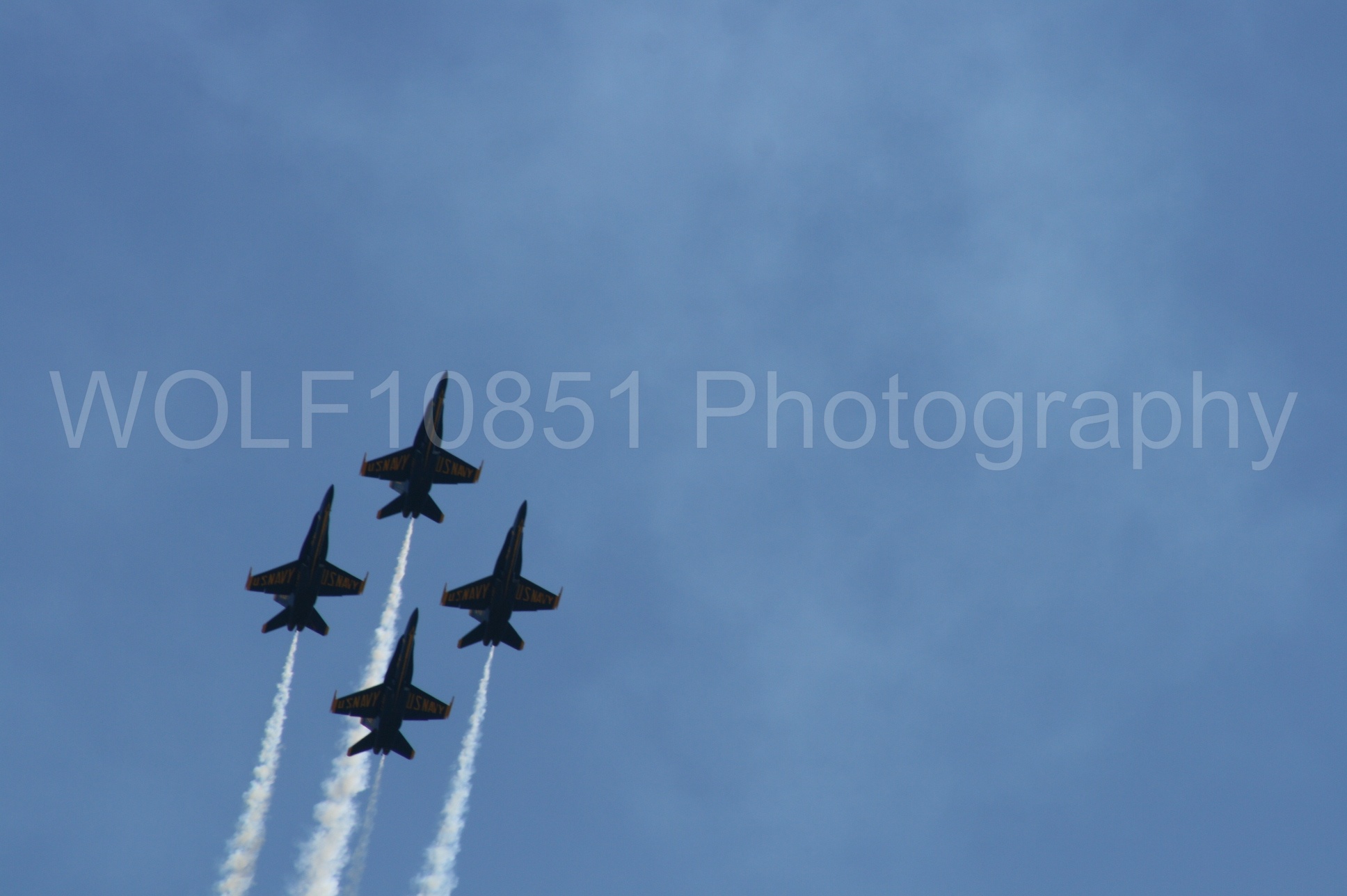 Aviation photography by WOLF10851 featuring California Capital Airshow 2008, F-18 Hornet, Blue Angels, Blue and Gold.