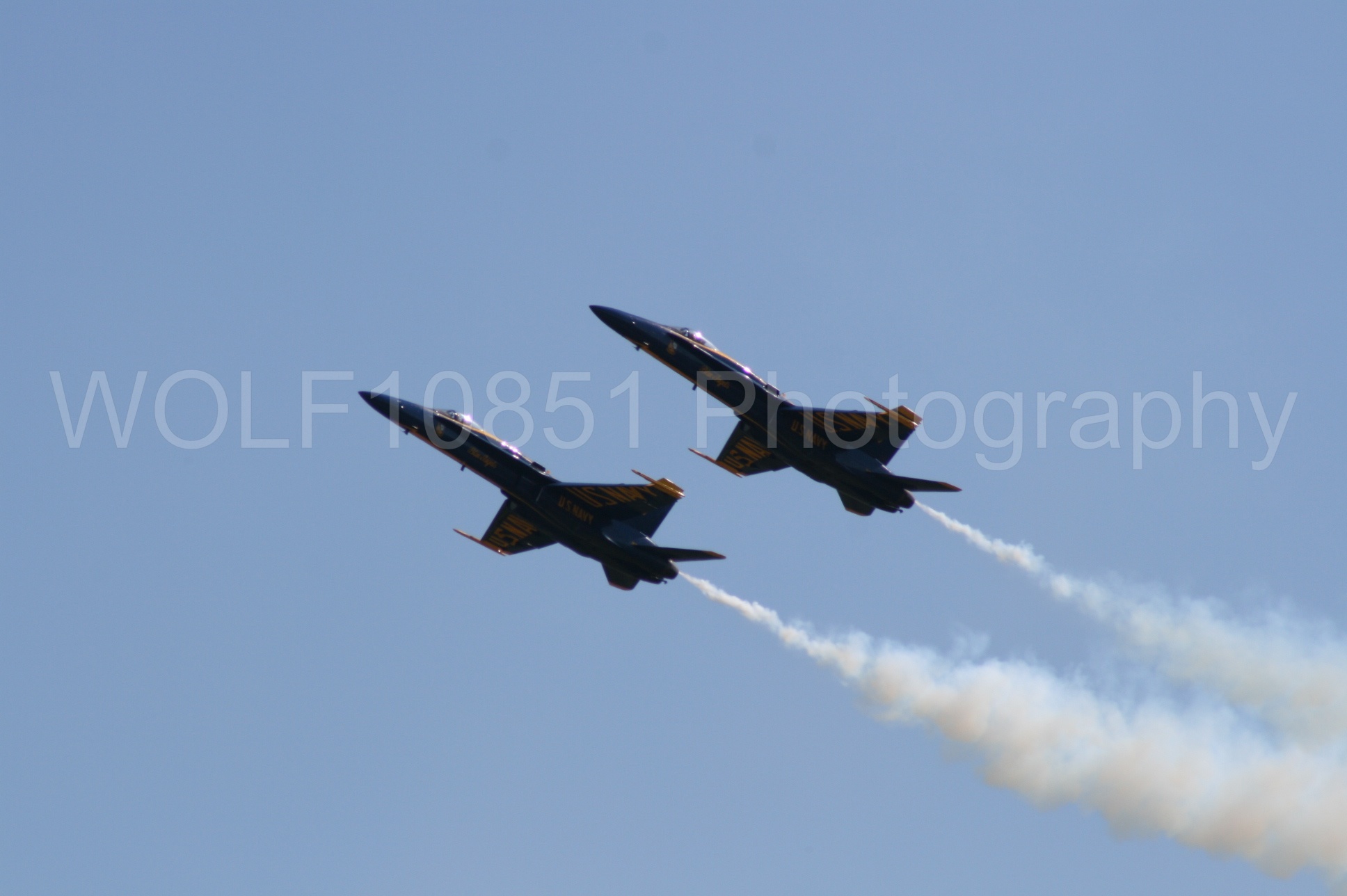 Aviation photography by WOLF10851 featuring California Capital Airshow 2008, F-18 Hornet, Blue Angels, Blue and Gold.