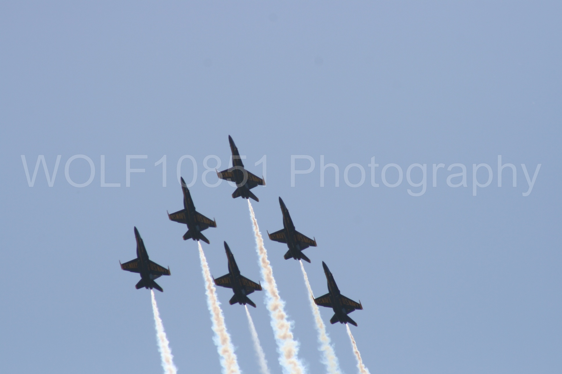 Aviation photography by WOLF10851 featuring California Capital Airshow 2008, F-18 Hornet, Blue Angels, Blue and Gold.