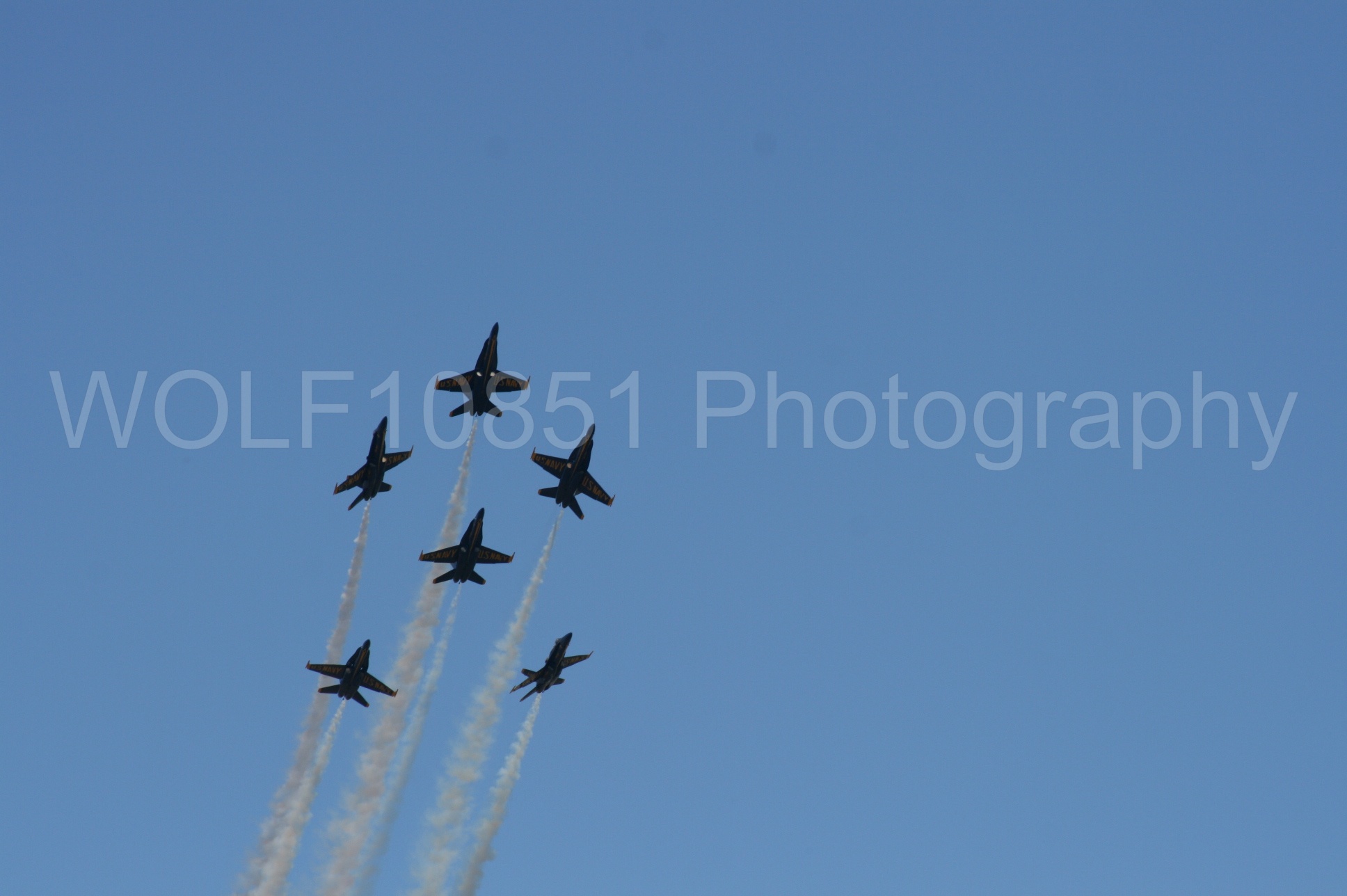 Aviation photography by WOLF10851 featuring California Capital Airshow 2008, F-18 Hornet, Blue Angels, Blue and Gold.