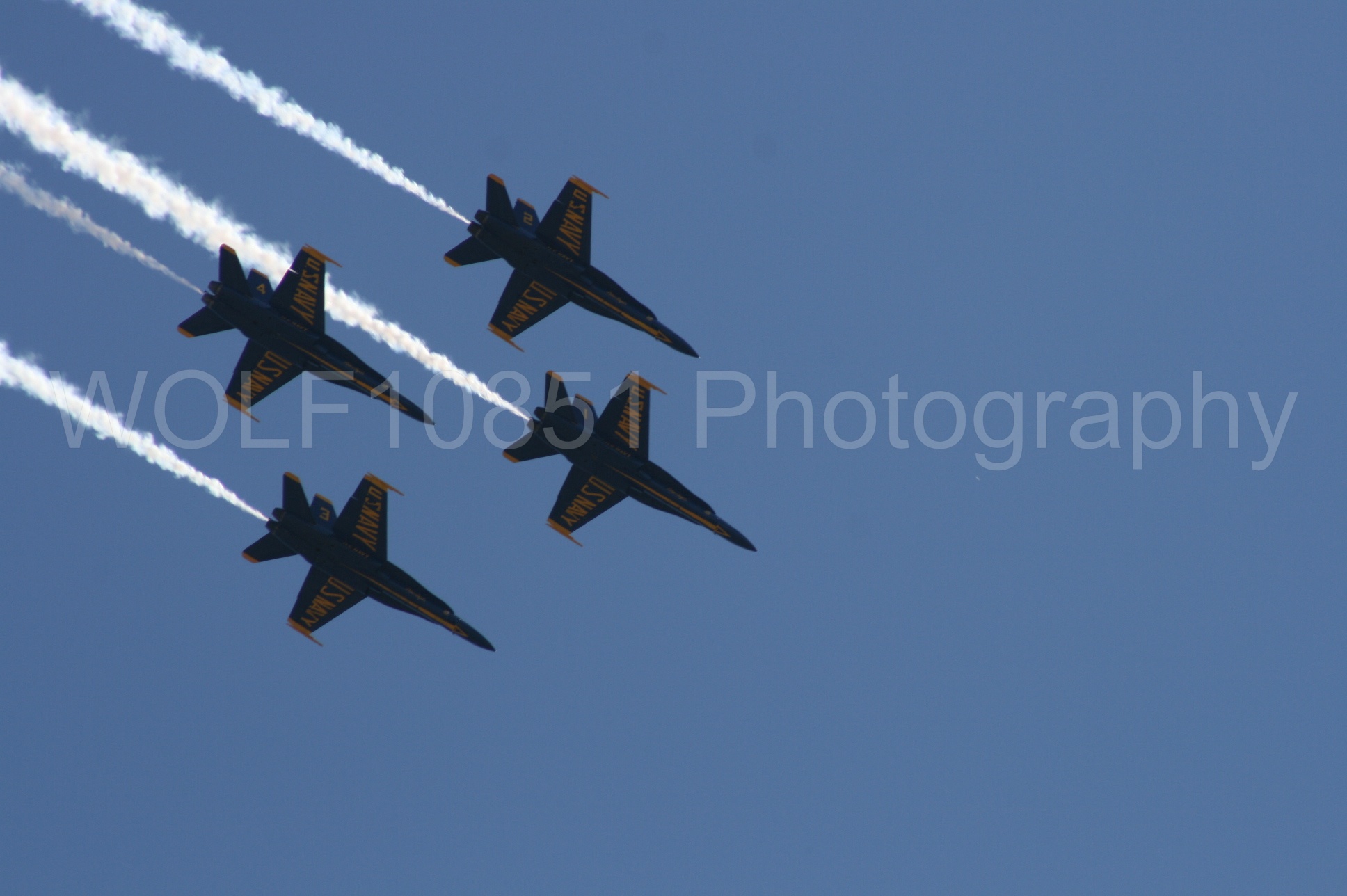 Aviation photography by WOLF10851 featuring California Capital Airshow 2008, F-18 Hornet, Blue Angels, Blue and Gold.