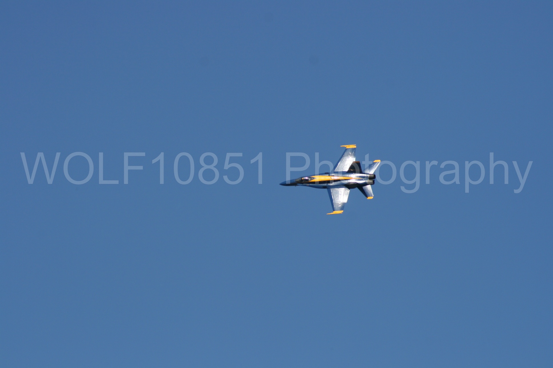 Aviation photography by WOLF10851 featuring California Capital Airshow 2008, F-18 Hornet, Blue Angels, Blue and Gold.