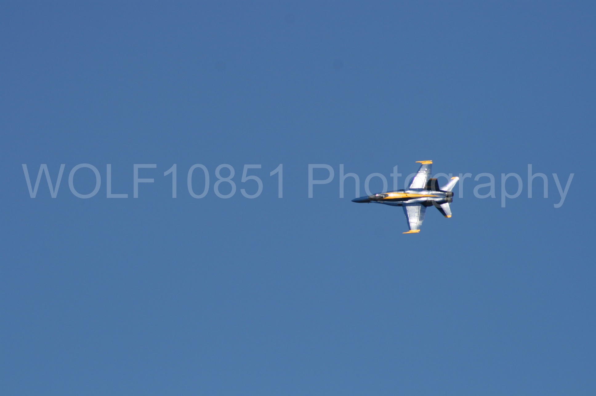 Aviation photography by WOLF10851 featuring California Capital Airshow 2008, F-18 Hornet, Blue Angels, Blue and Gold.