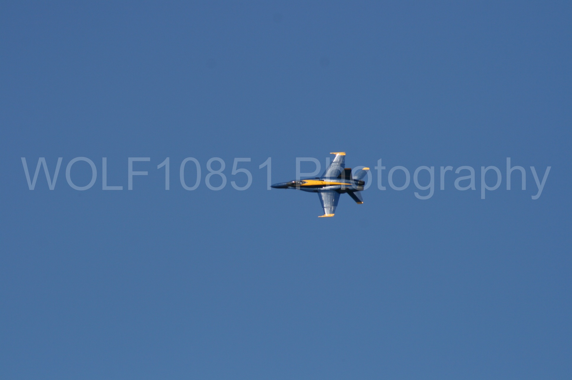 Aviation photography by WOLF10851 featuring California Capital Airshow 2008, F-18 Hornet, Blue Angels, Blue and Gold.