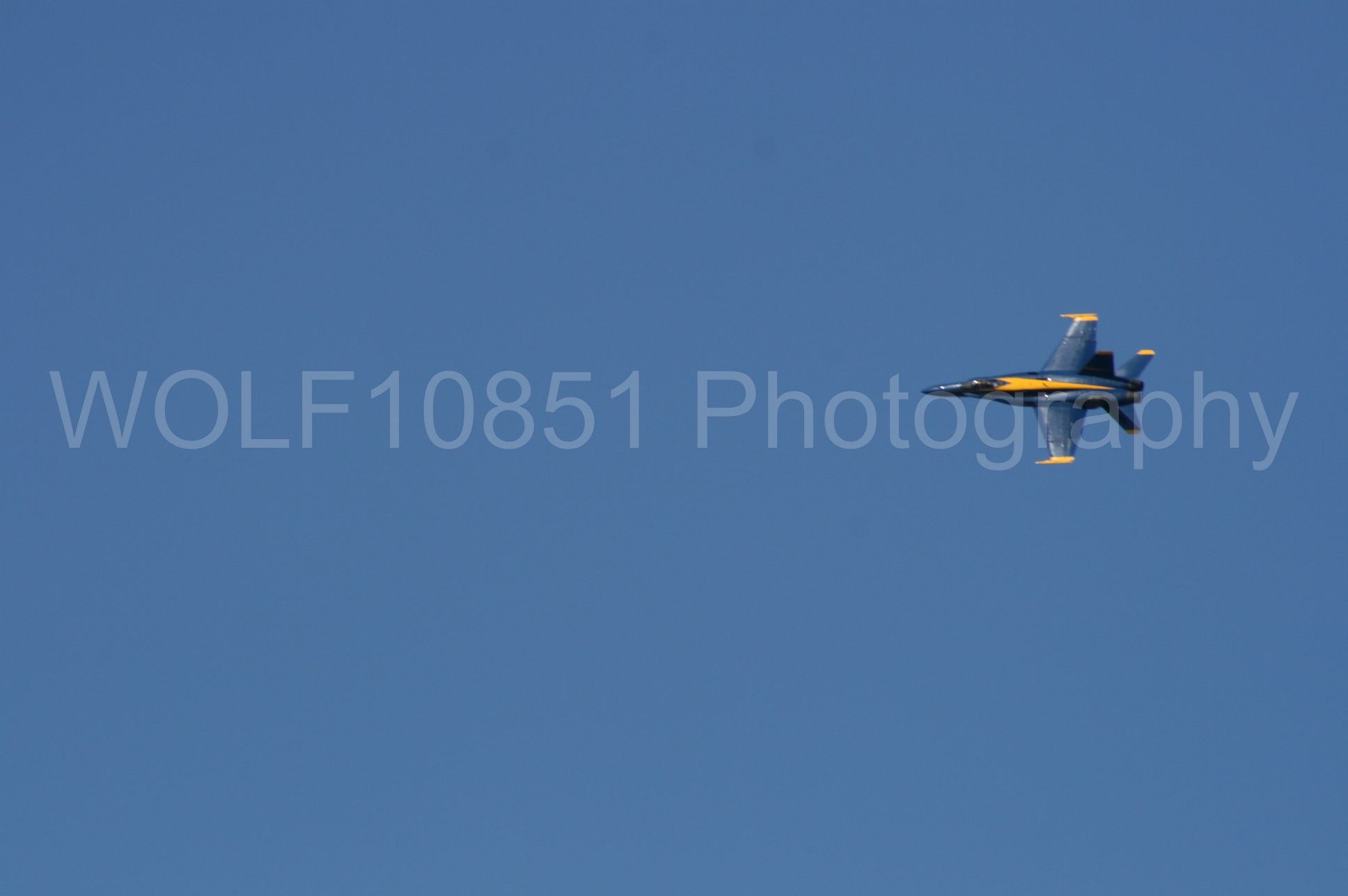 Aviation photography by WOLF10851 featuring California Capital Airshow 2008, F-18 Hornet, Blue Angels, Blue and Gold.