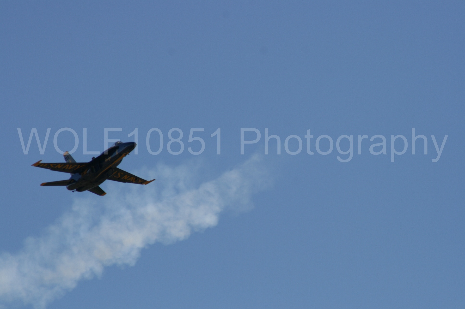Aviation photography by WOLF10851 featuring California Capital Airshow 2008, F-18 Hornet, Blue Angels, Blue and Gold.