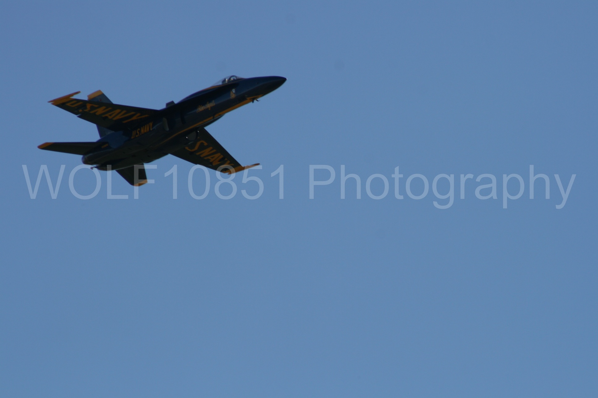 Aviation photography by WOLF10851 featuring California Capital Airshow 2008, F-18 Hornet, Blue Angels, Blue and Gold.