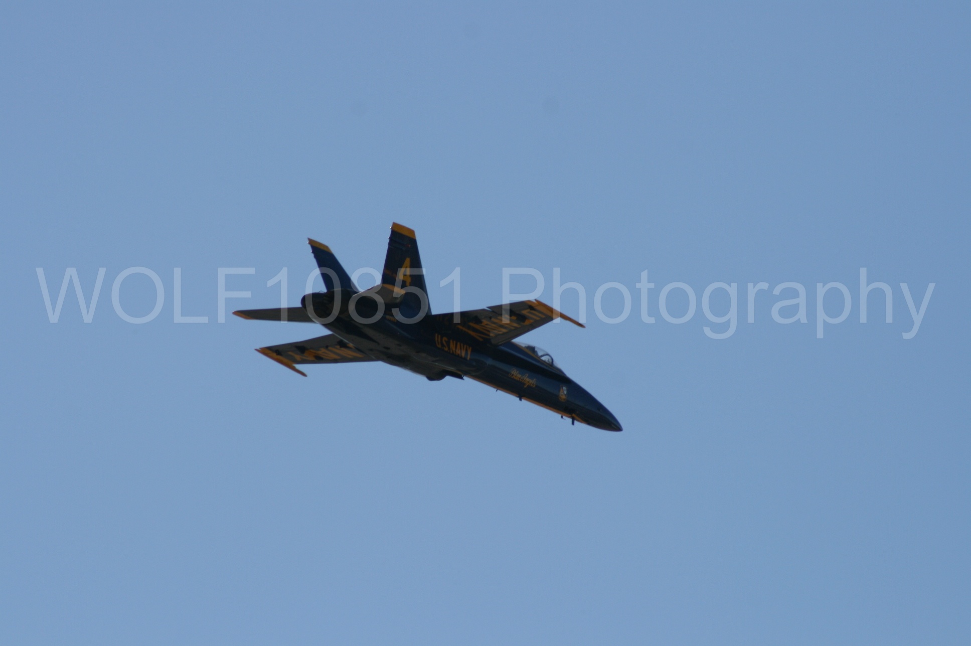 Aviation photography by WOLF10851 featuring California Capital Airshow 2008, F-18 Hornet, Blue Angels, Blue and Gold.