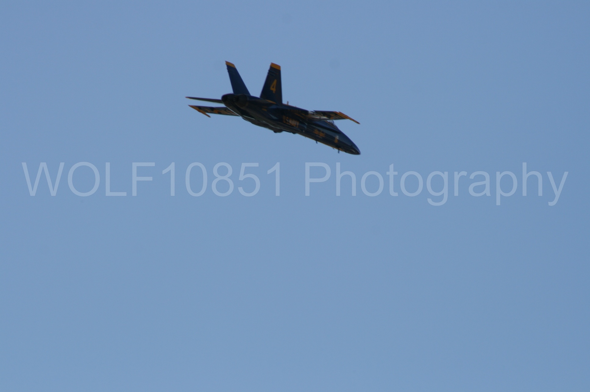 Aviation photography by WOLF10851 featuring California Capital Airshow 2008, F-18 Hornet, Blue Angels, Blue and Gold.