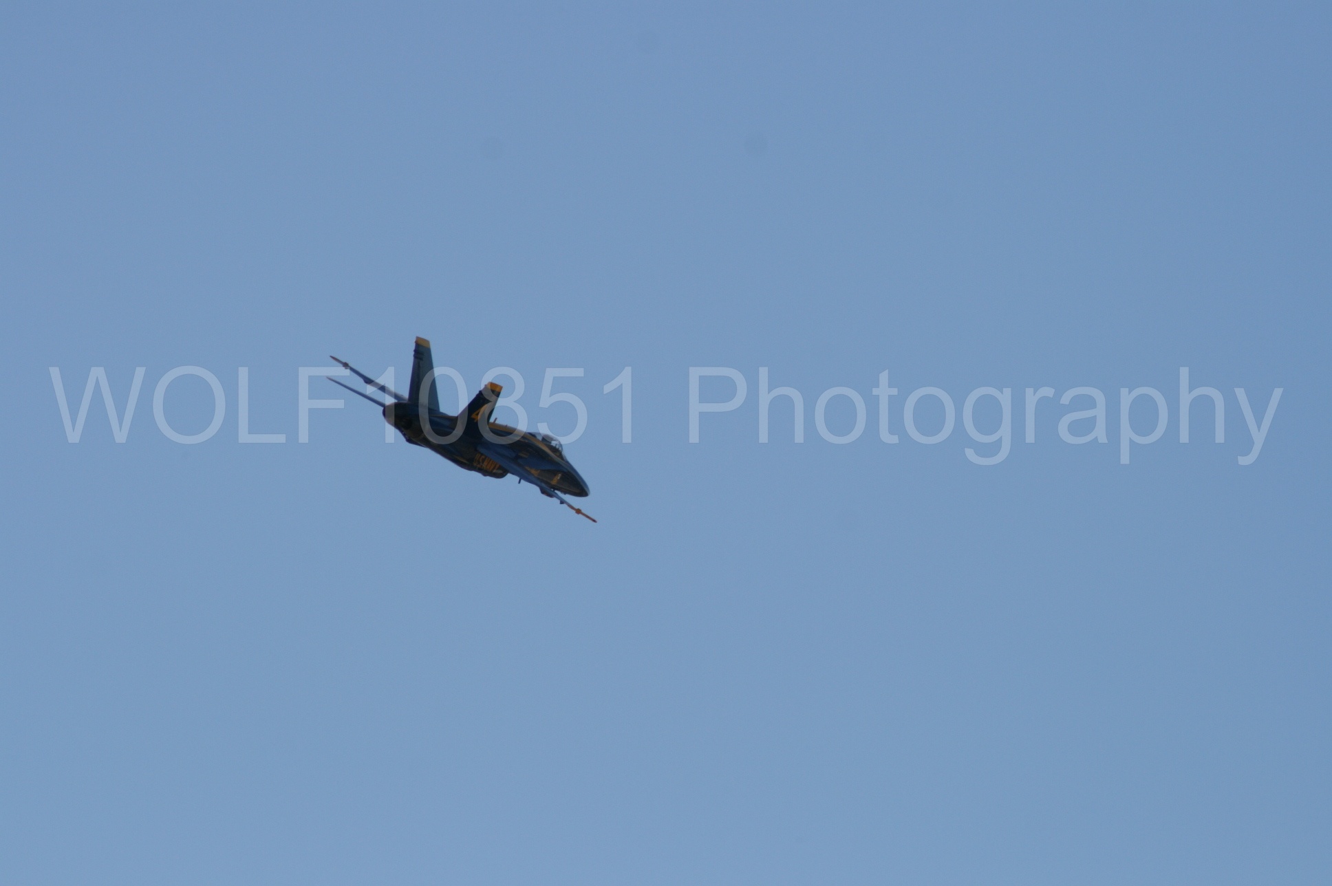 Aviation photography by WOLF10851 featuring California Capital Airshow 2008, F-18 Hornet, Blue Angels, Blue and Gold.