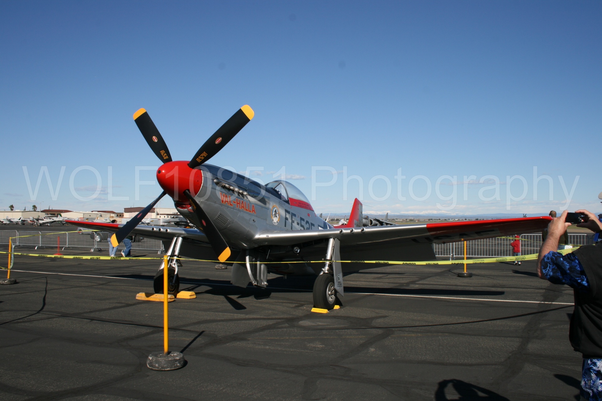 Aviation photography by WOLF10851 featuring Static Display, California Capital Airshow 2008, P-51 Mustang, Val-Halla.