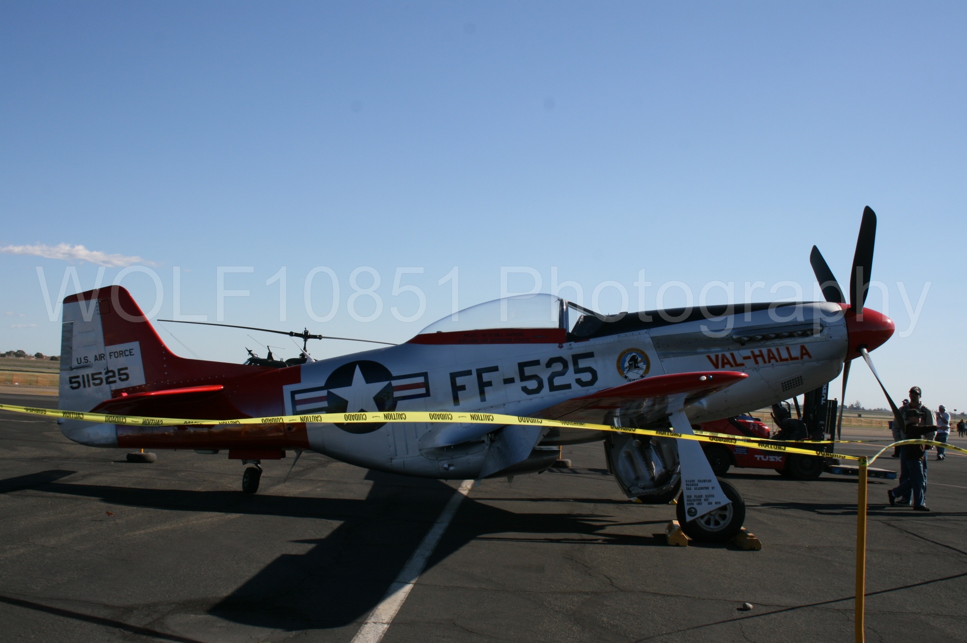Aviation photography by WOLF10851 featuring Static Display, California Capital Airshow 2008, P-51 Mustang, Val-Halla.