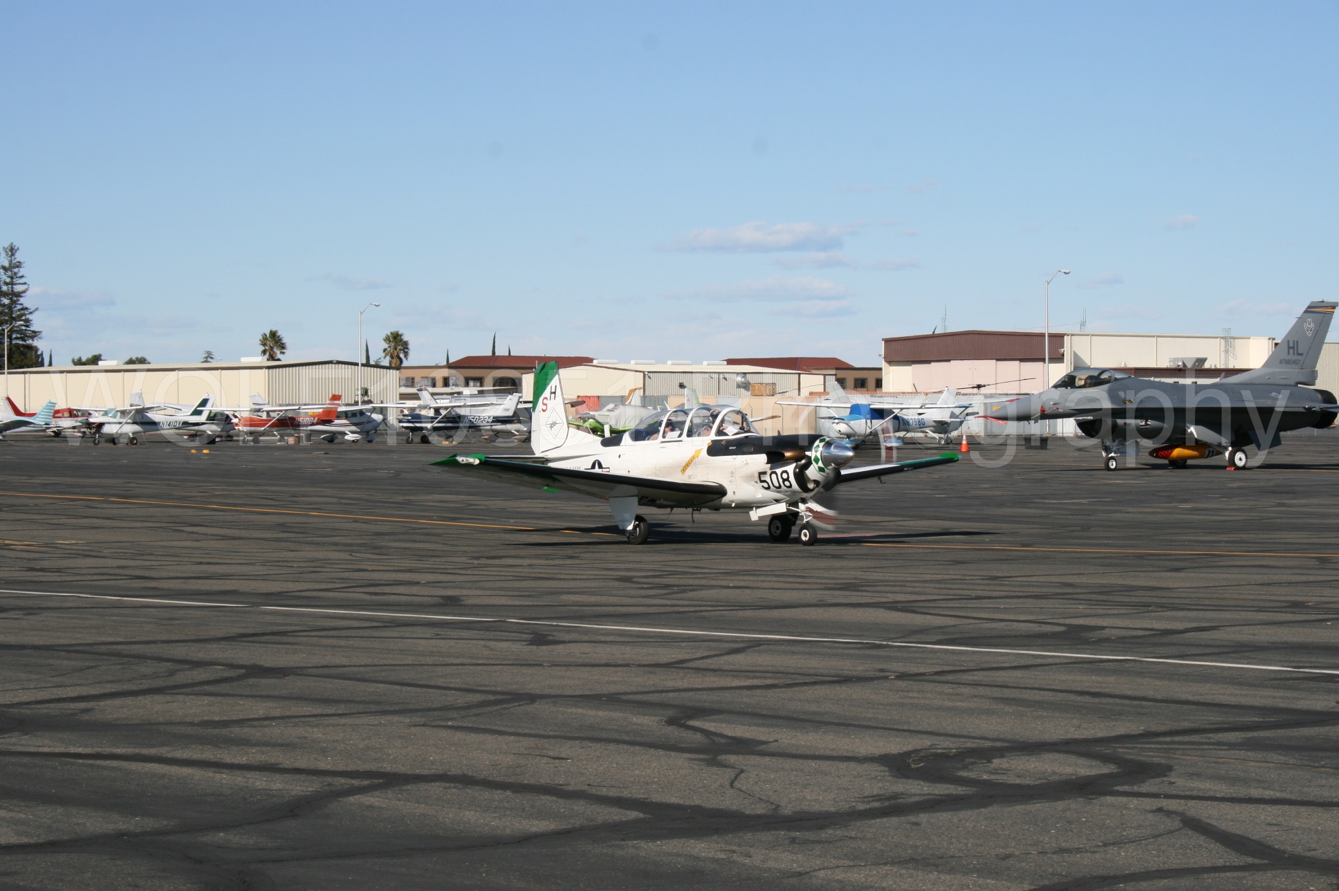 Aviation photography by WOLF10851 featuring California Capital Airshow 2008, Beechcraft T-34C Turbo Mentor.
