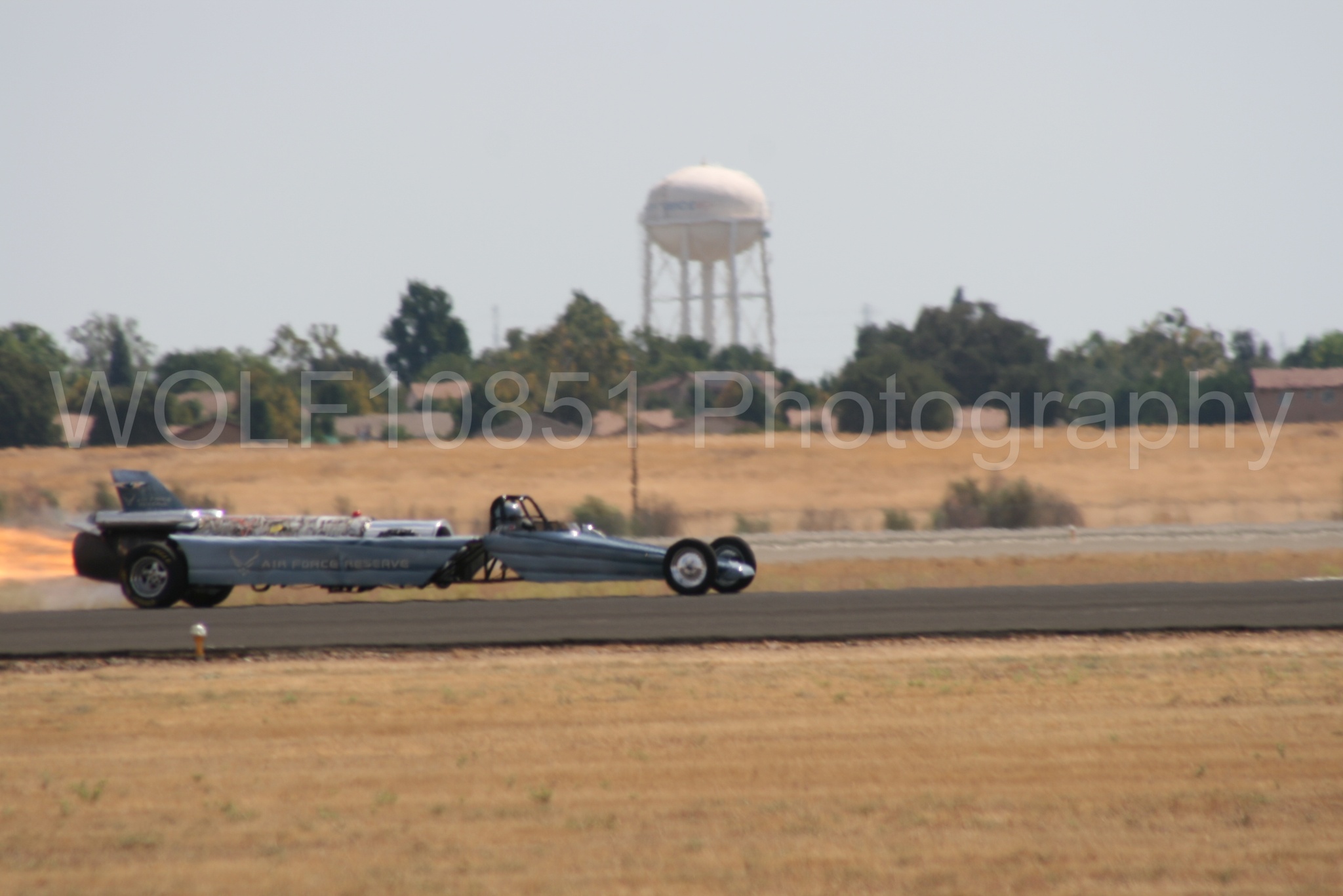 Aviation photography by WOLF10851 featuring California Capital Airshow 2009, Smoke N Thunder Jet Car, Bill Braack, Smoke N Thunder.