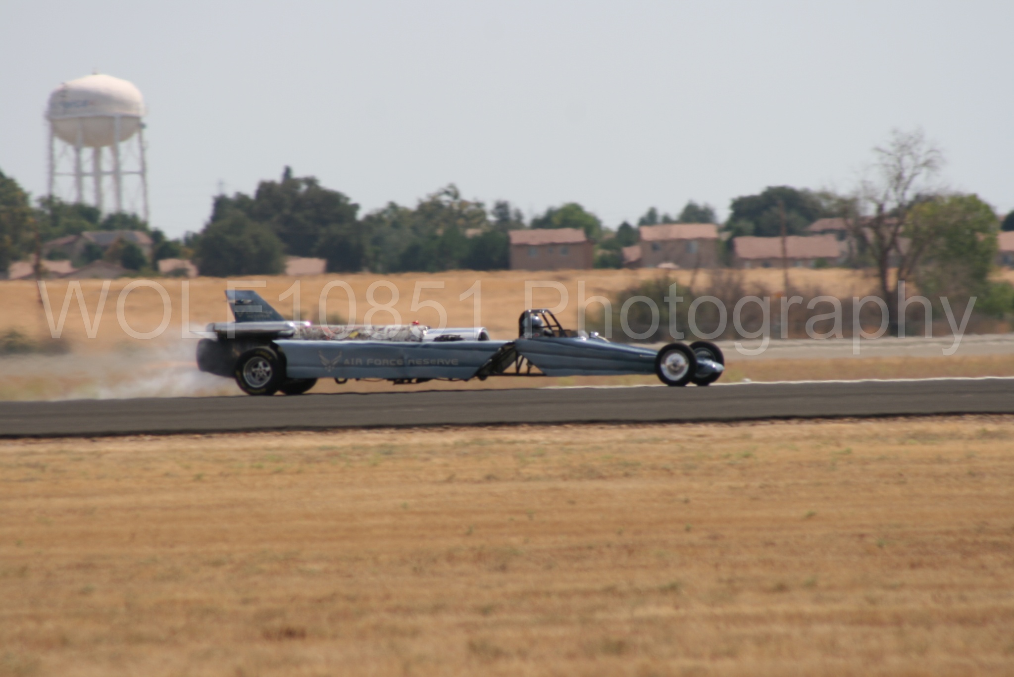 Aviation photography by WOLF10851 featuring California Capital Airshow 2009, Smoke N Thunder Jet Car, Bill Braack, Smoke N Thunder.