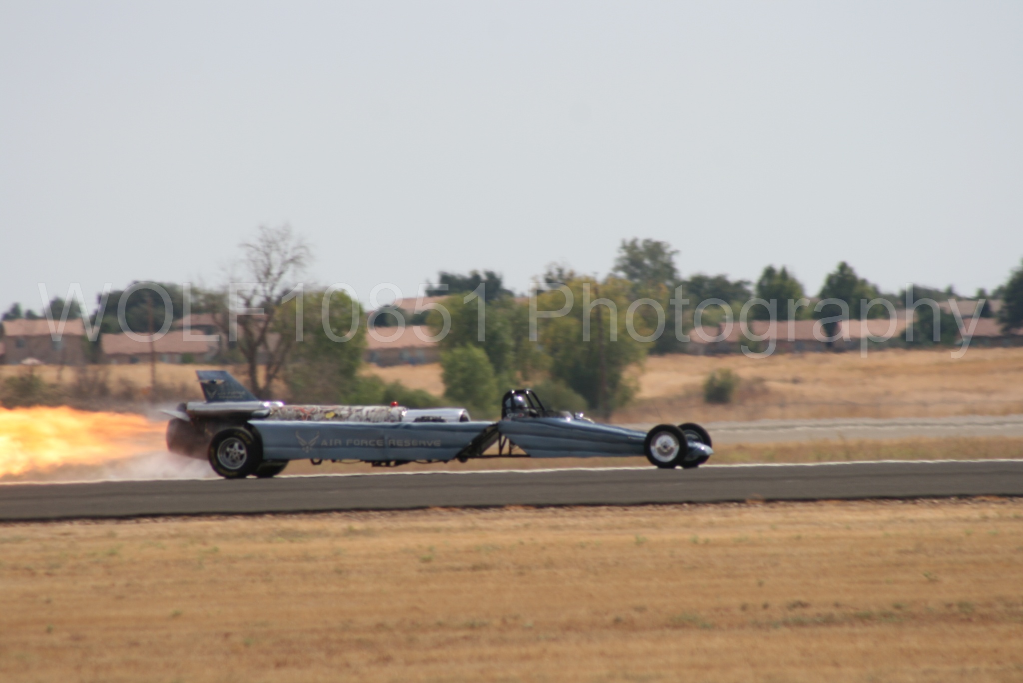 Aviation photography by WOLF10851 featuring California Capital Airshow 2009, Smoke N Thunder Jet Car, Bill Braack, Smoke N Thunder.