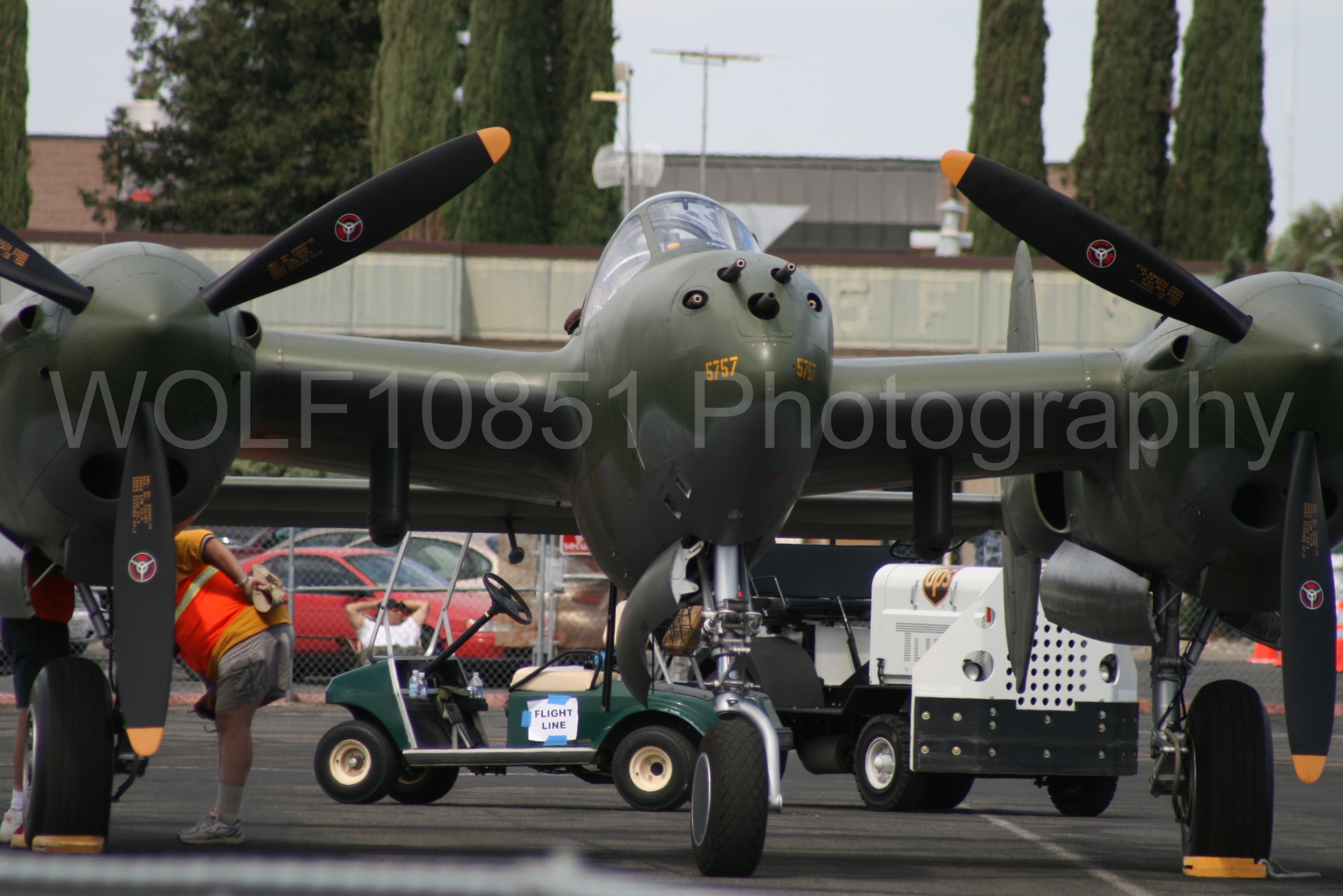 Aviation photography by WOLF10851 featuring Featured, Static Display, California Capital Airshow 2009, Glacier Girl, P-38 Lightning.