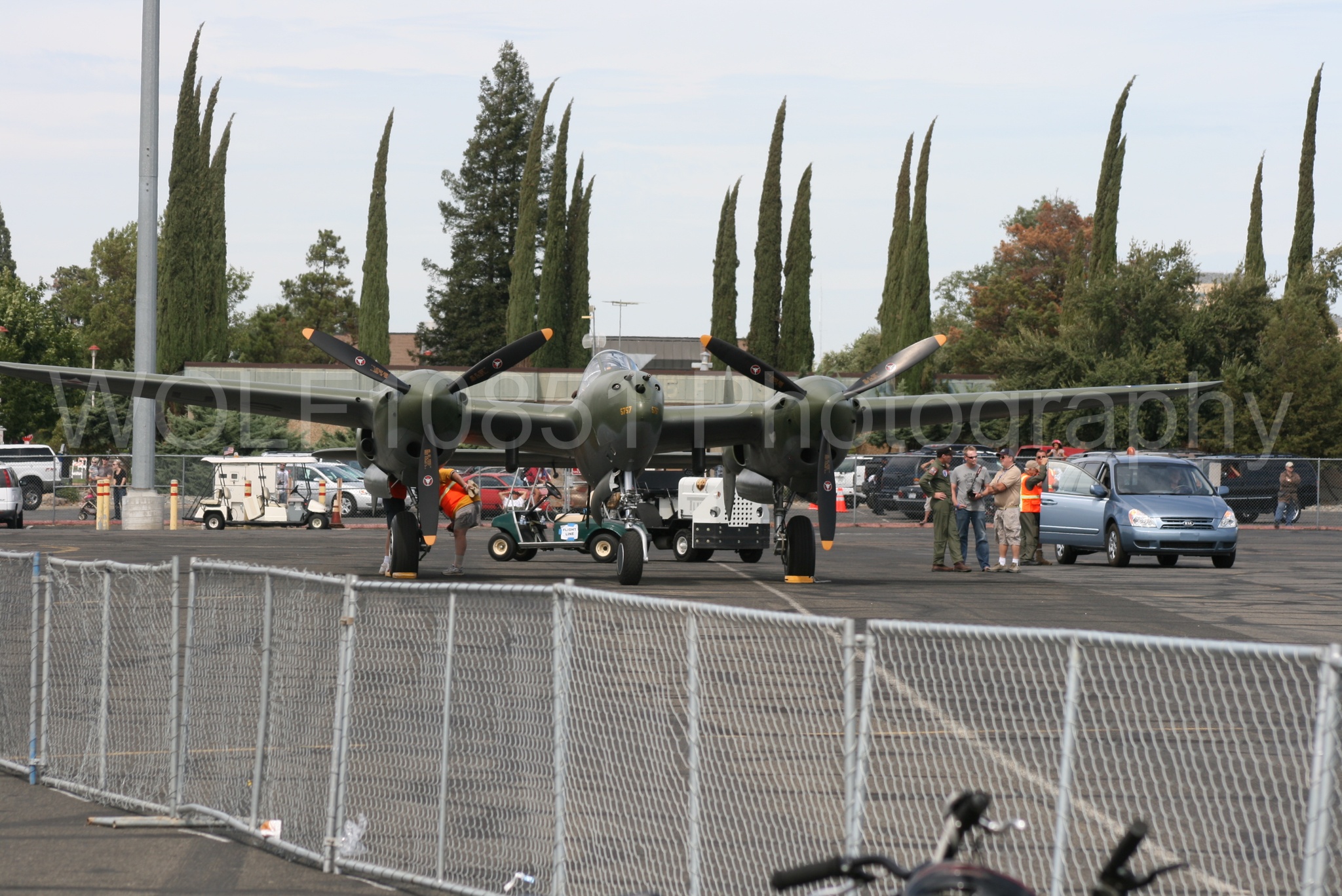 Aviation photography by WOLF10851 featuring Static Display, California Capital Airshow 2009, Glacier Girl, P-38 Lightning.