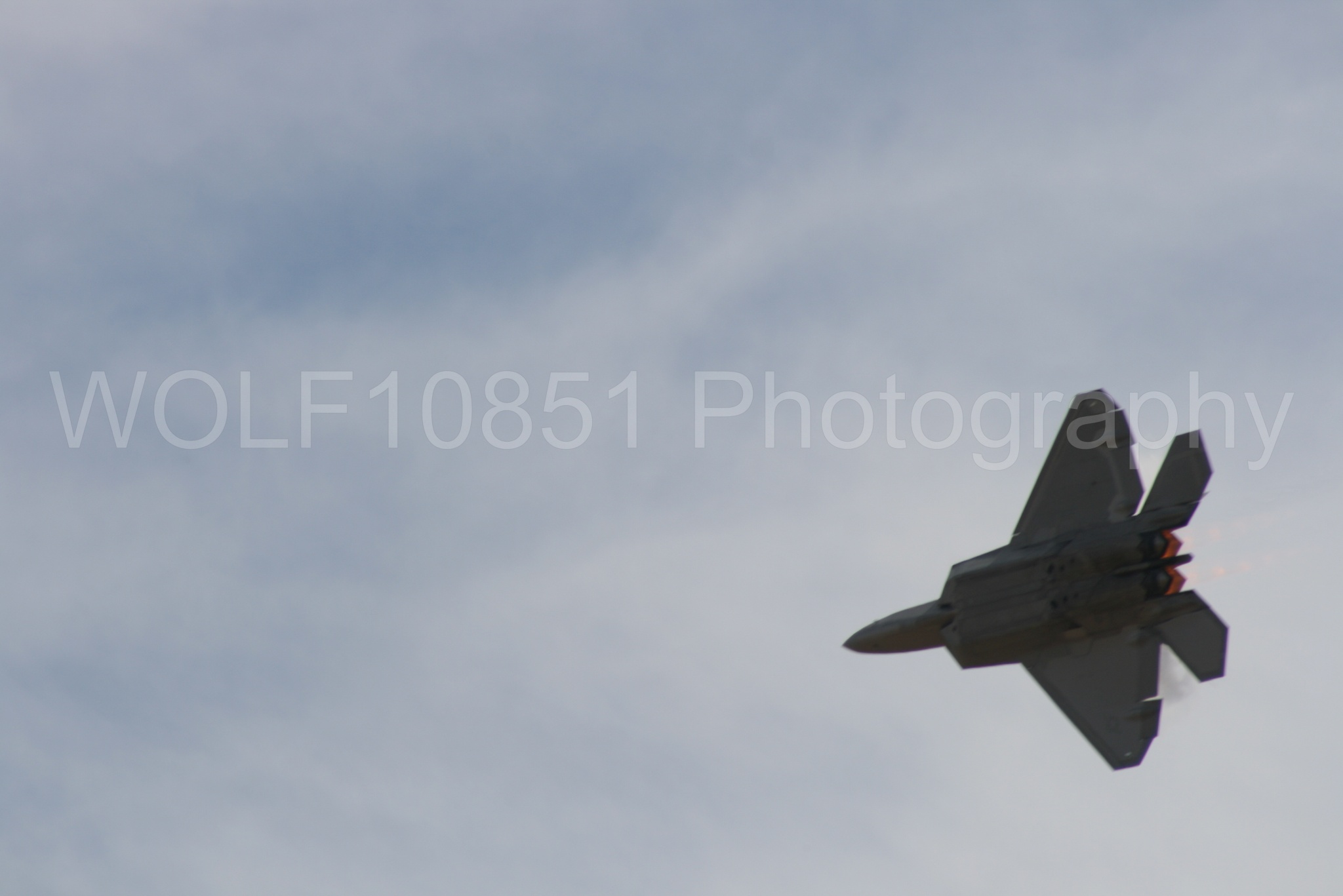 Aviation photography by WOLF10851 featuring California Capital Airshow 2009, F-22 Raptor, Raptor Demo Team.