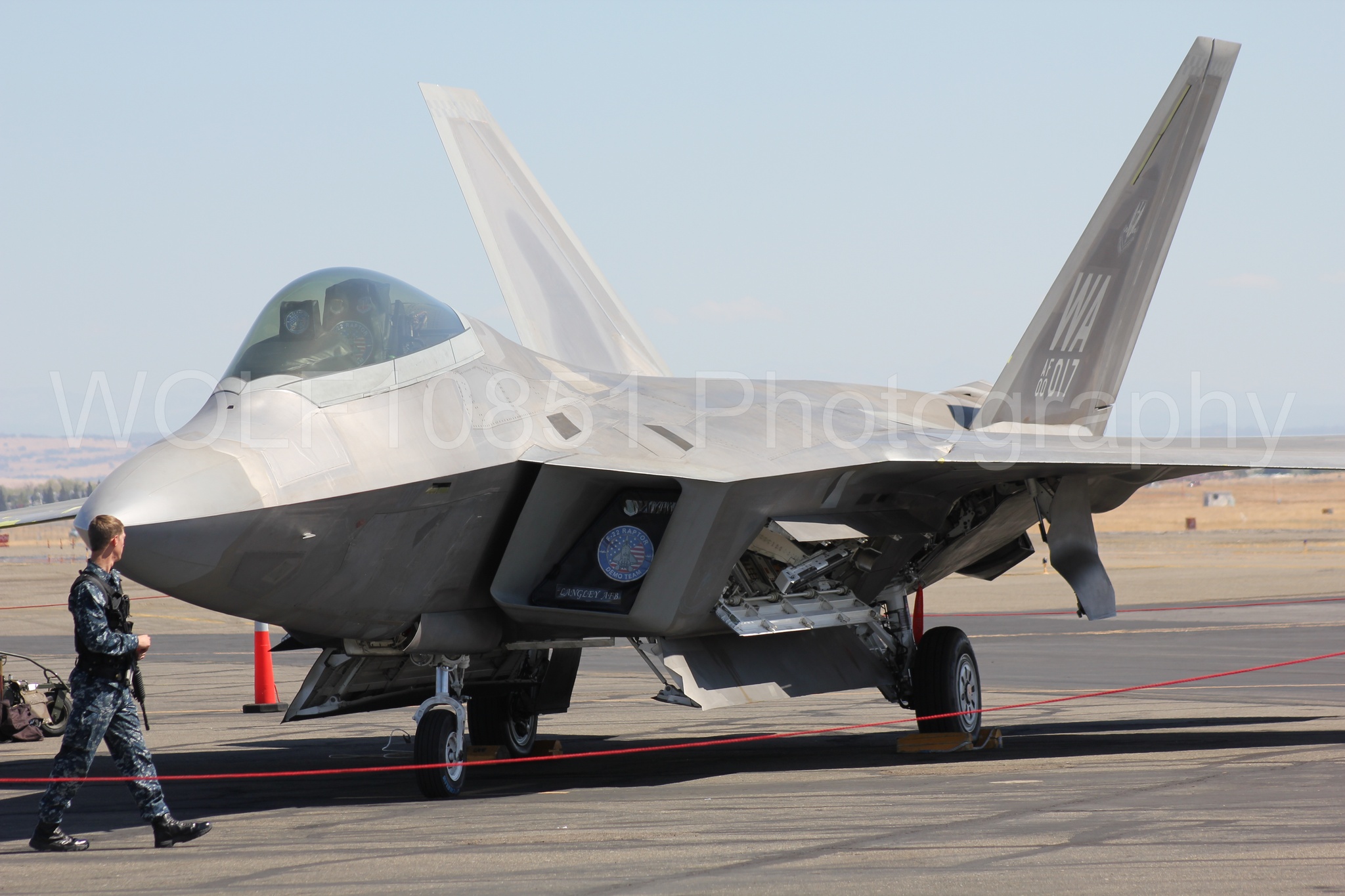 Aviation photography by WOLF10851 featuring F-22 Raptor, Raptor Demo Team, California Capital Airshow 2010.