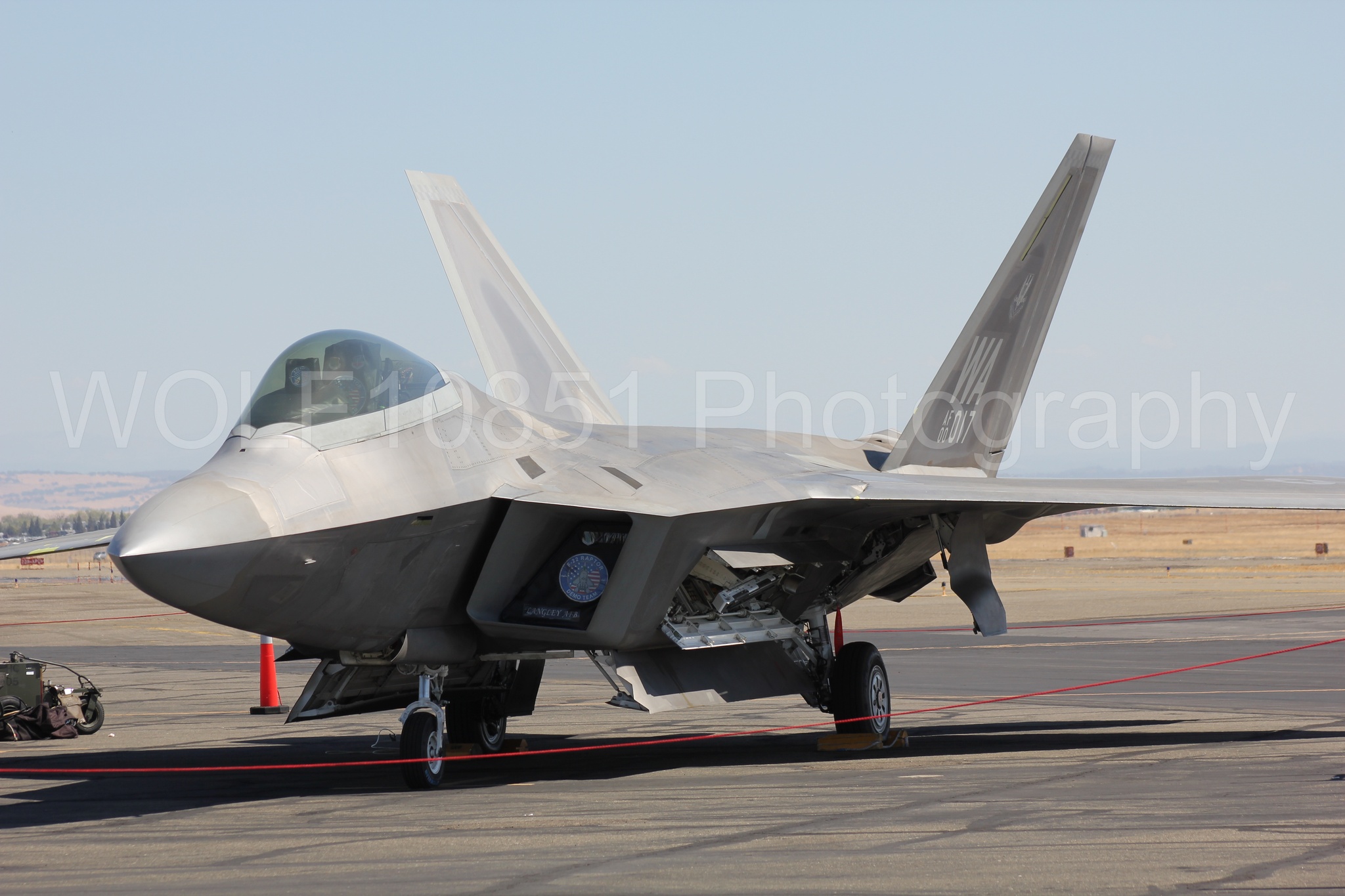 Aviation photography by WOLF10851 featuring F-22 Raptor, Raptor Demo Team, California Capital Airshow 2010.