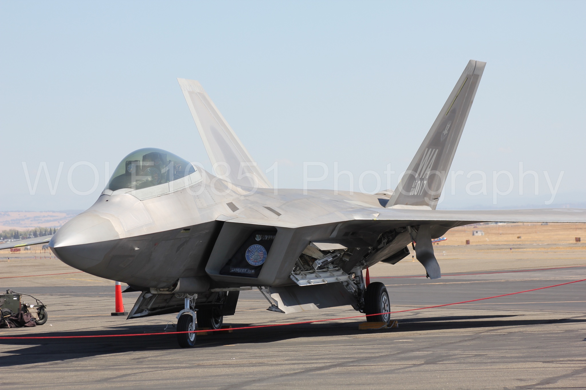 Aviation photography by WOLF10851 featuring F-22 Raptor, Raptor Demo Team, California Capital Airshow 2010.