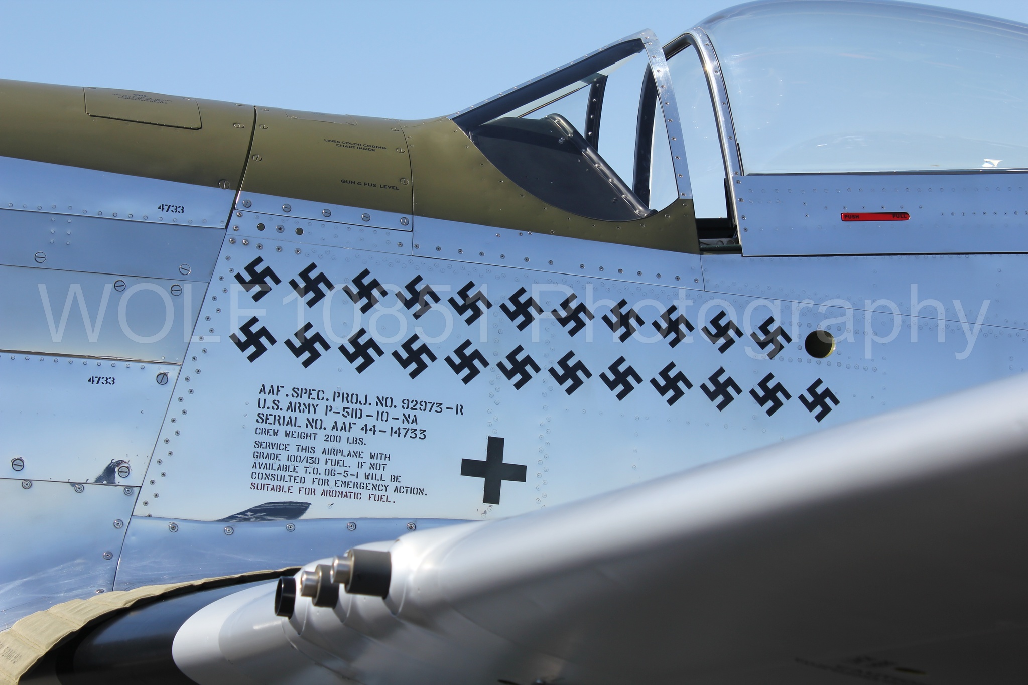 Aviation photography by WOLF10851 featuring Static Display, P-51 Mustang, Daddy's Girl, California Capital Airshow 2010.