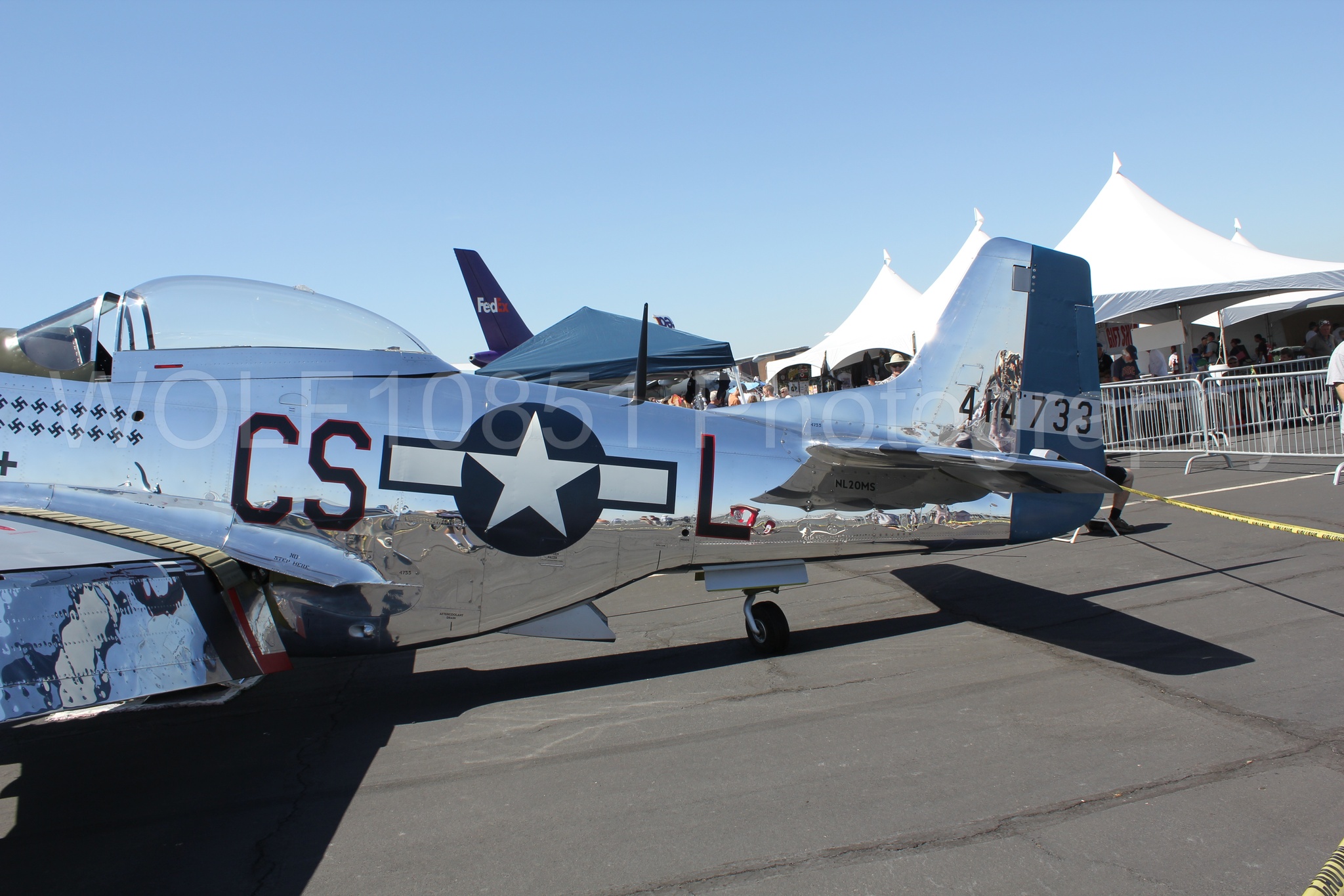 Aviation photography by WOLF10851 featuring Static Display, P-51 Mustang, Daddy's Girl, California Capital Airshow 2010.