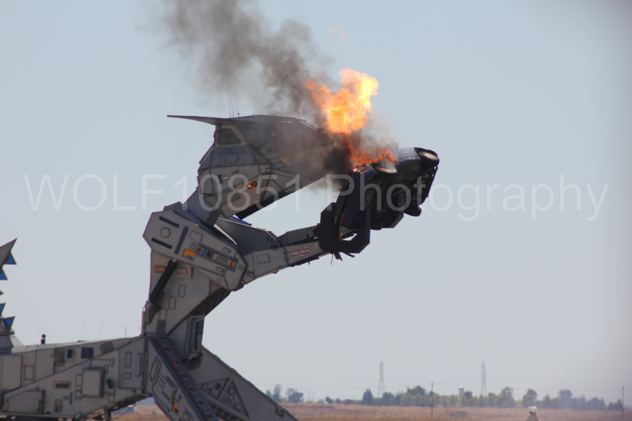 Aviation photography by WOLF10851 featuring California Capital Airshow 2010, Robosaurus.