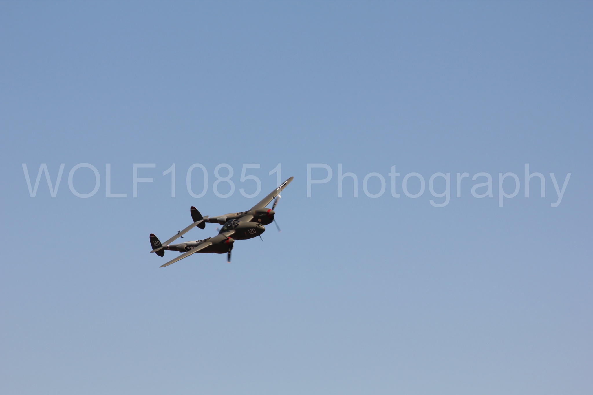 Aviation photography by WOLF10851 featuring P-38 Lightning, California Capital Airshow 2010, Thoughts of Midnight.