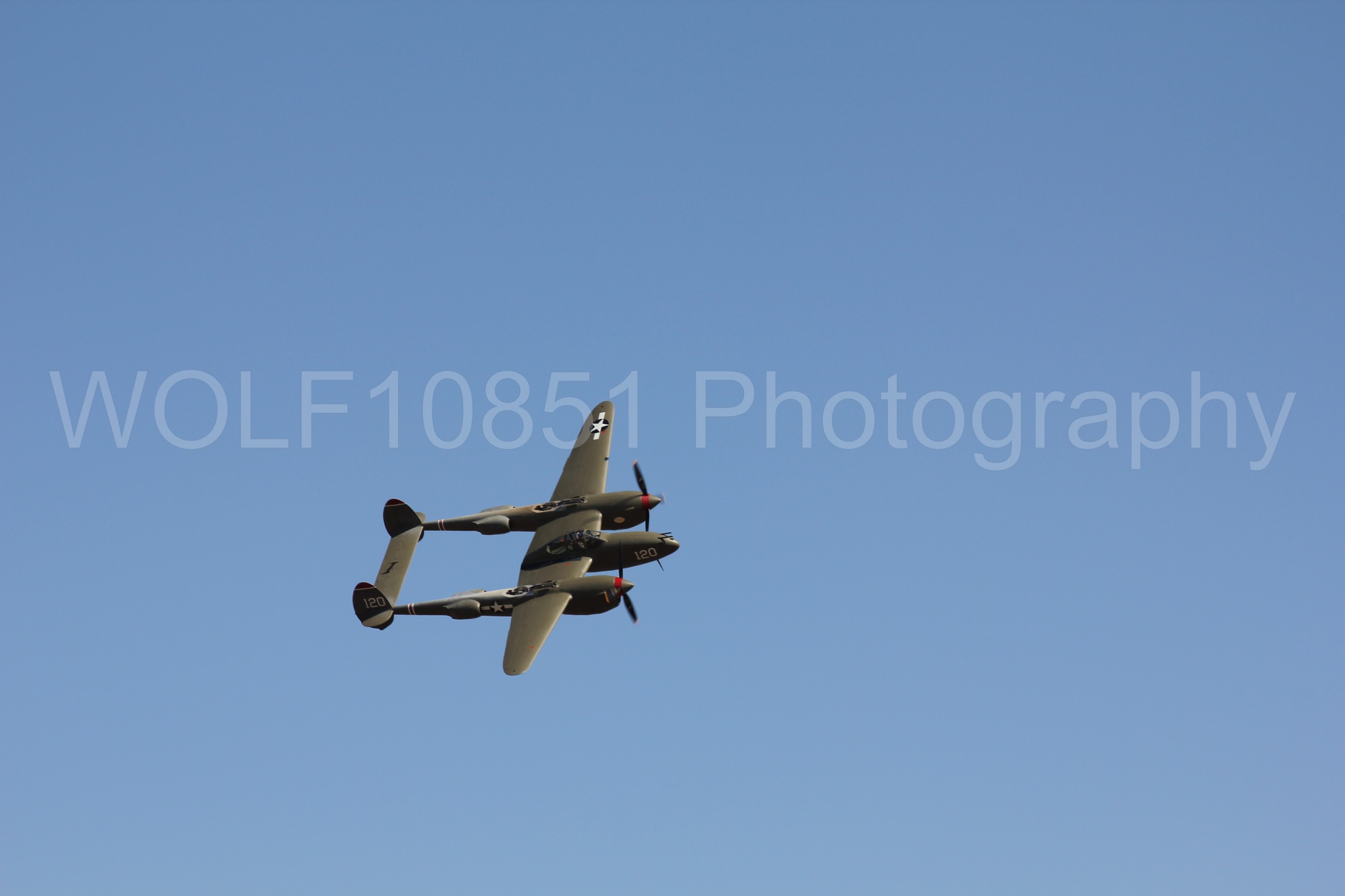 Aviation photography by WOLF10851 featuring P-38 Lightning, California Capital Airshow 2010, Thoughts of Midnight.