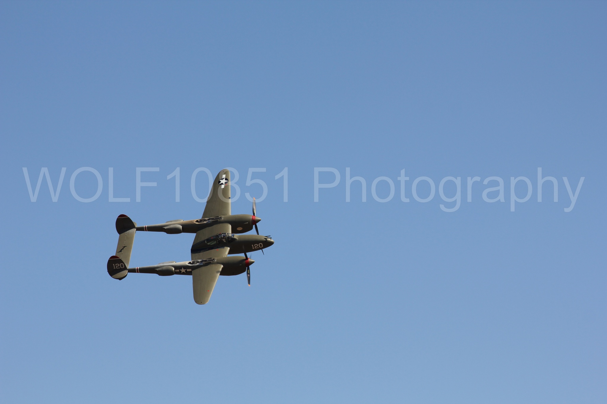 Aviation photography by WOLF10851 featuring P-38 Lightning, California Capital Airshow 2010, Thoughts of Midnight.