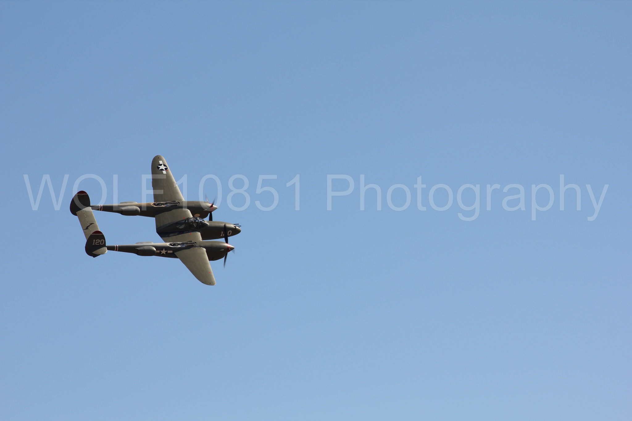 Aviation photography by WOLF10851 featuring P-38 Lightning, California Capital Airshow 2010, Thoughts of Midnight.