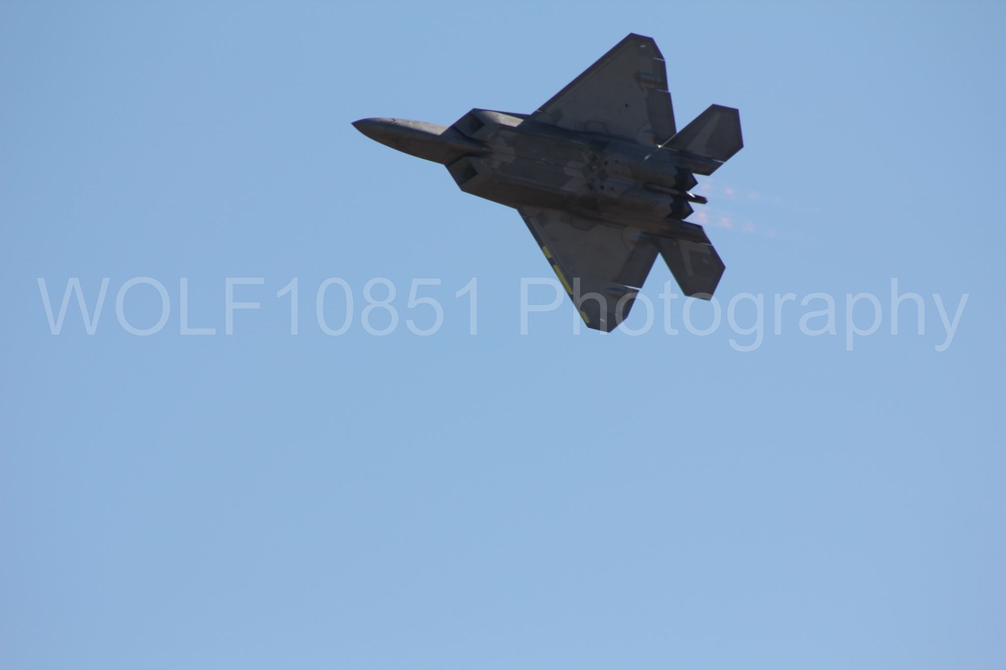 Aviation photography by WOLF10851 featuring F-22 Raptor, Raptor Demo Team, California Capital Airshow 2010.