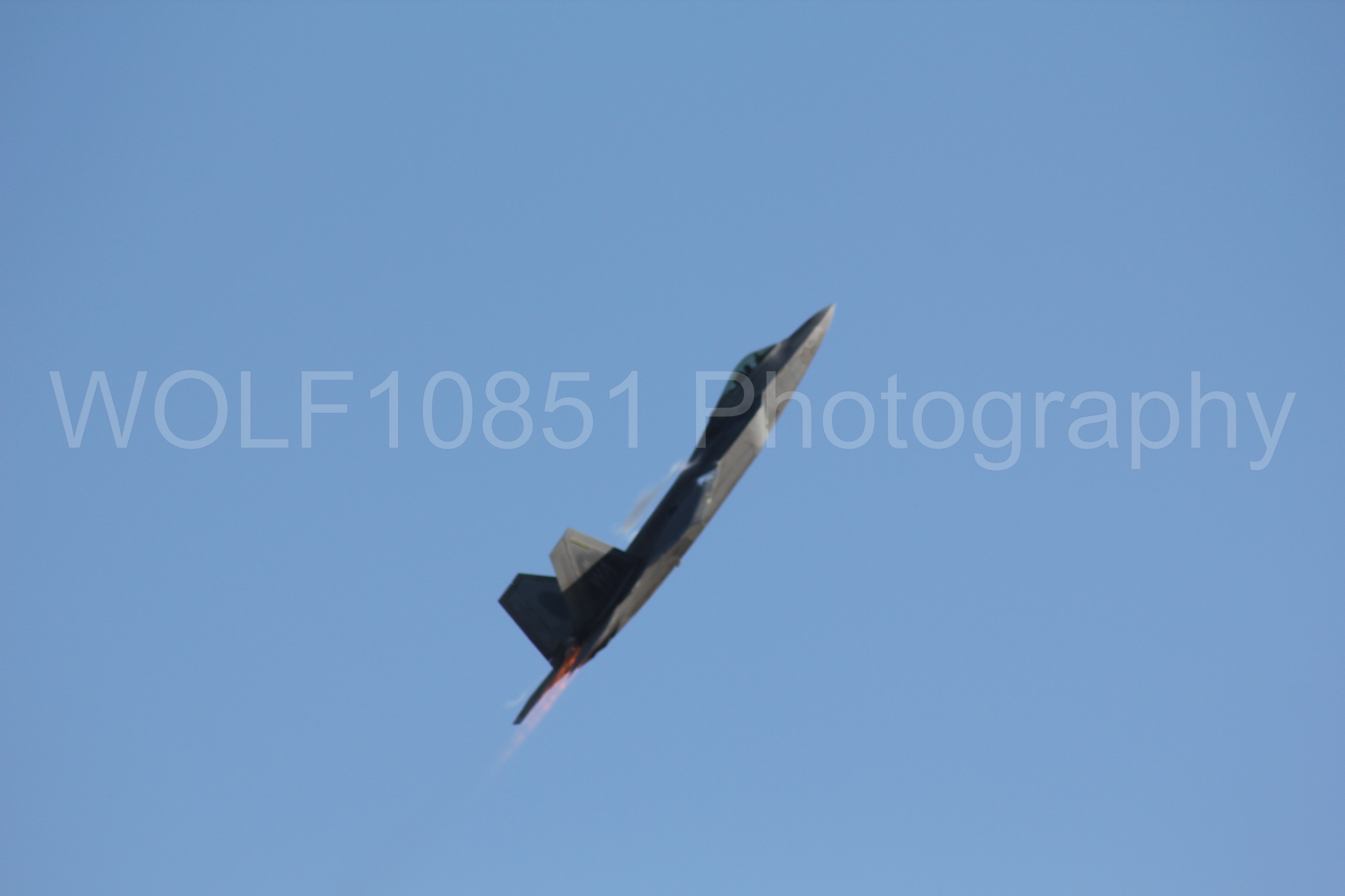 Aviation photography by WOLF10851 featuring F-22 Raptor, Raptor Demo Team, California Capital Airshow 2010.