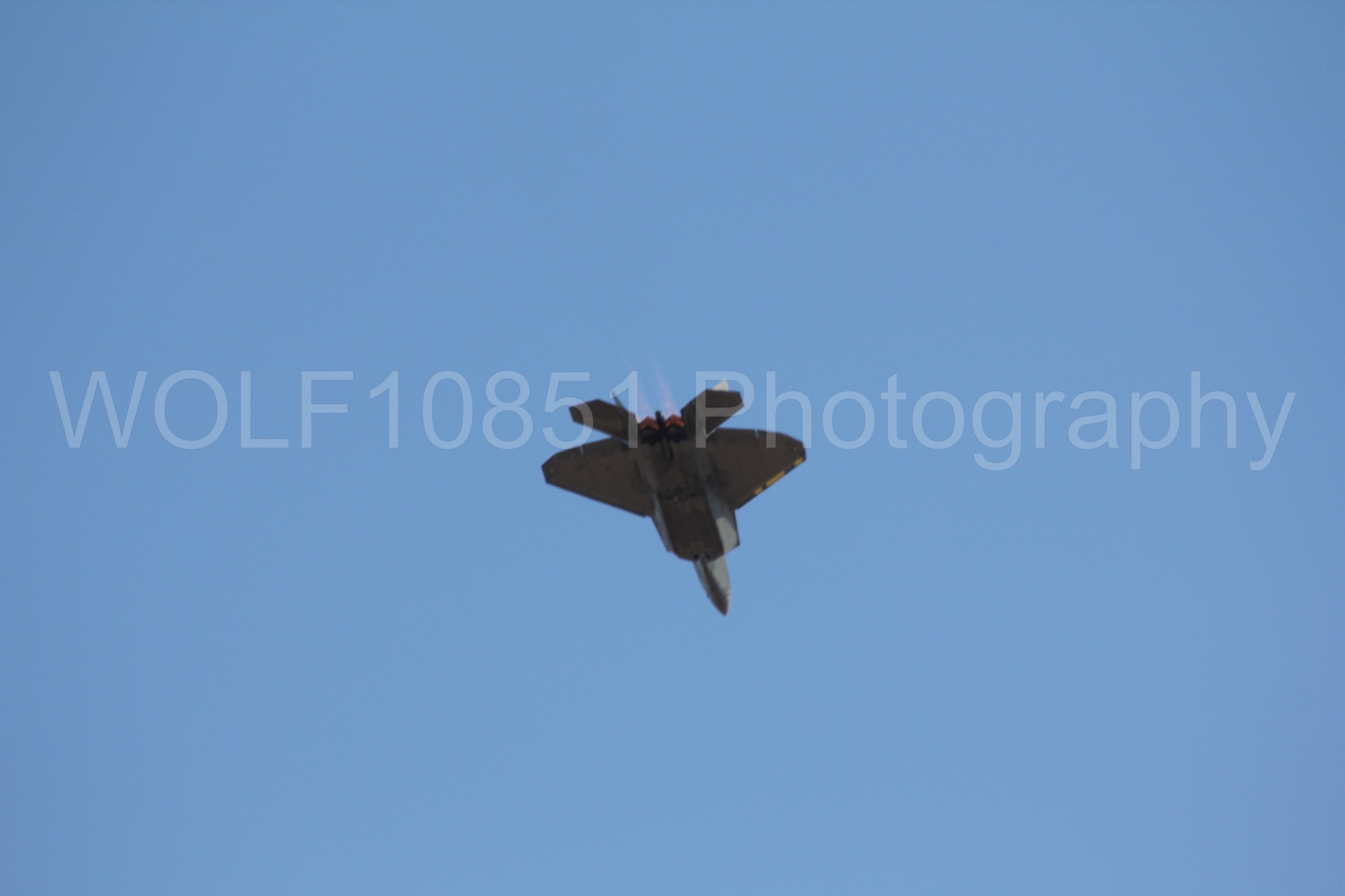 Aviation photography by WOLF10851 featuring F-22 Raptor, Raptor Demo Team, California Capital Airshow 2010.