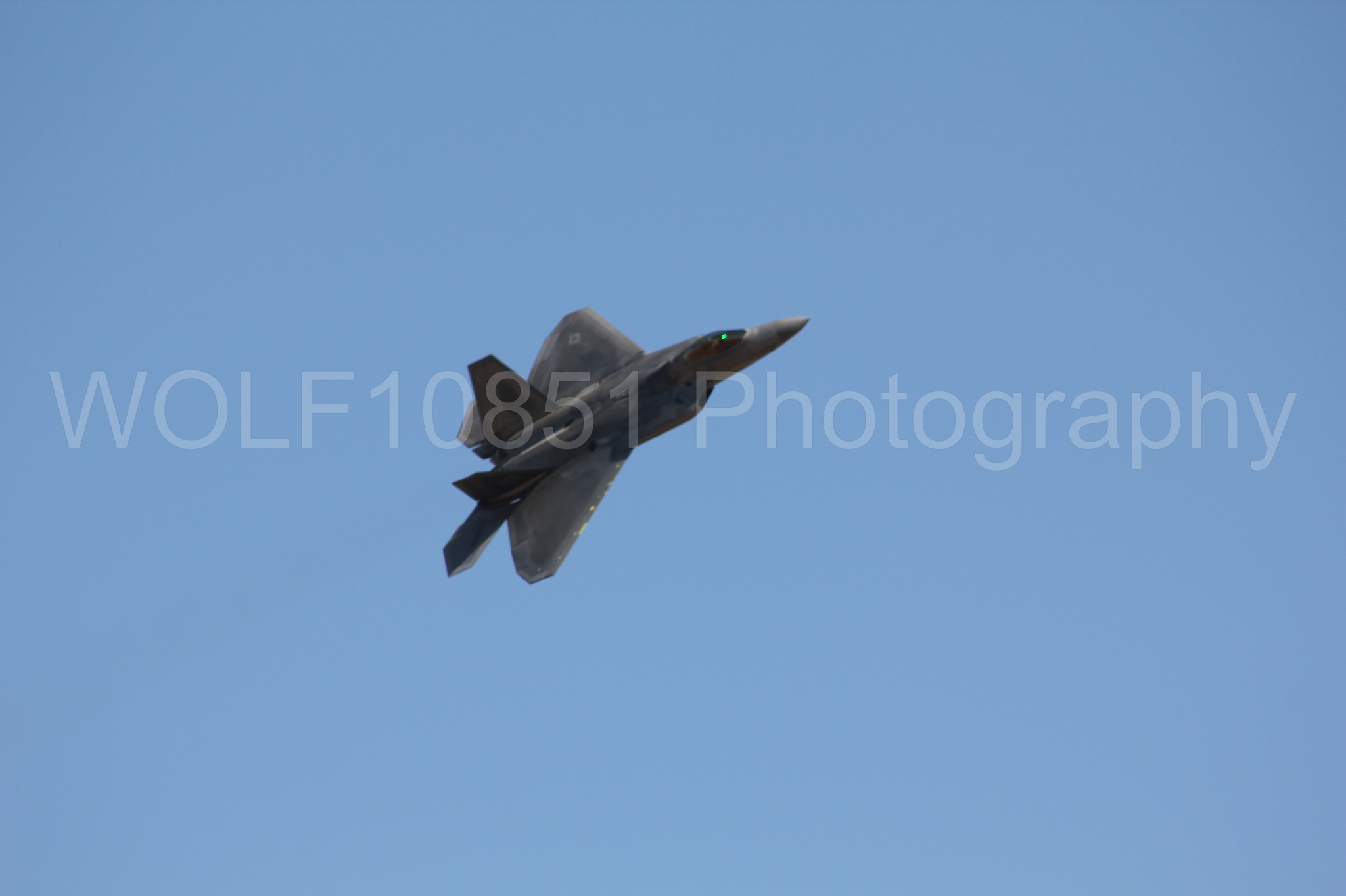 Aviation photography by WOLF10851 featuring F-22 Raptor, Raptor Demo Team, California Capital Airshow 2010.