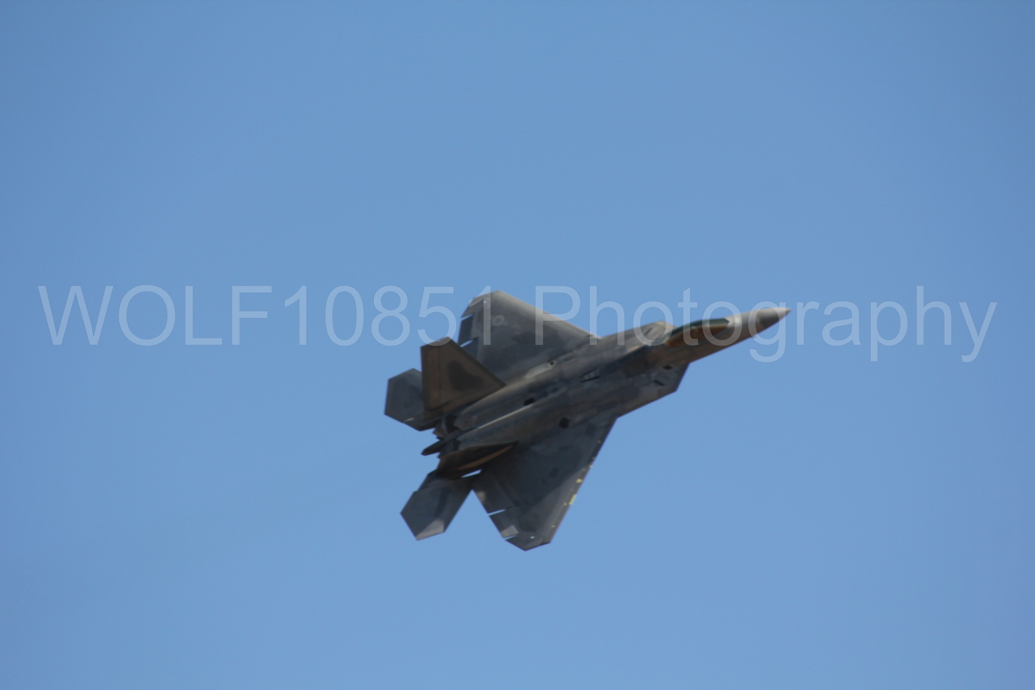 Aviation photography by WOLF10851 featuring F-22 Raptor, Raptor Demo Team, California Capital Airshow 2010.