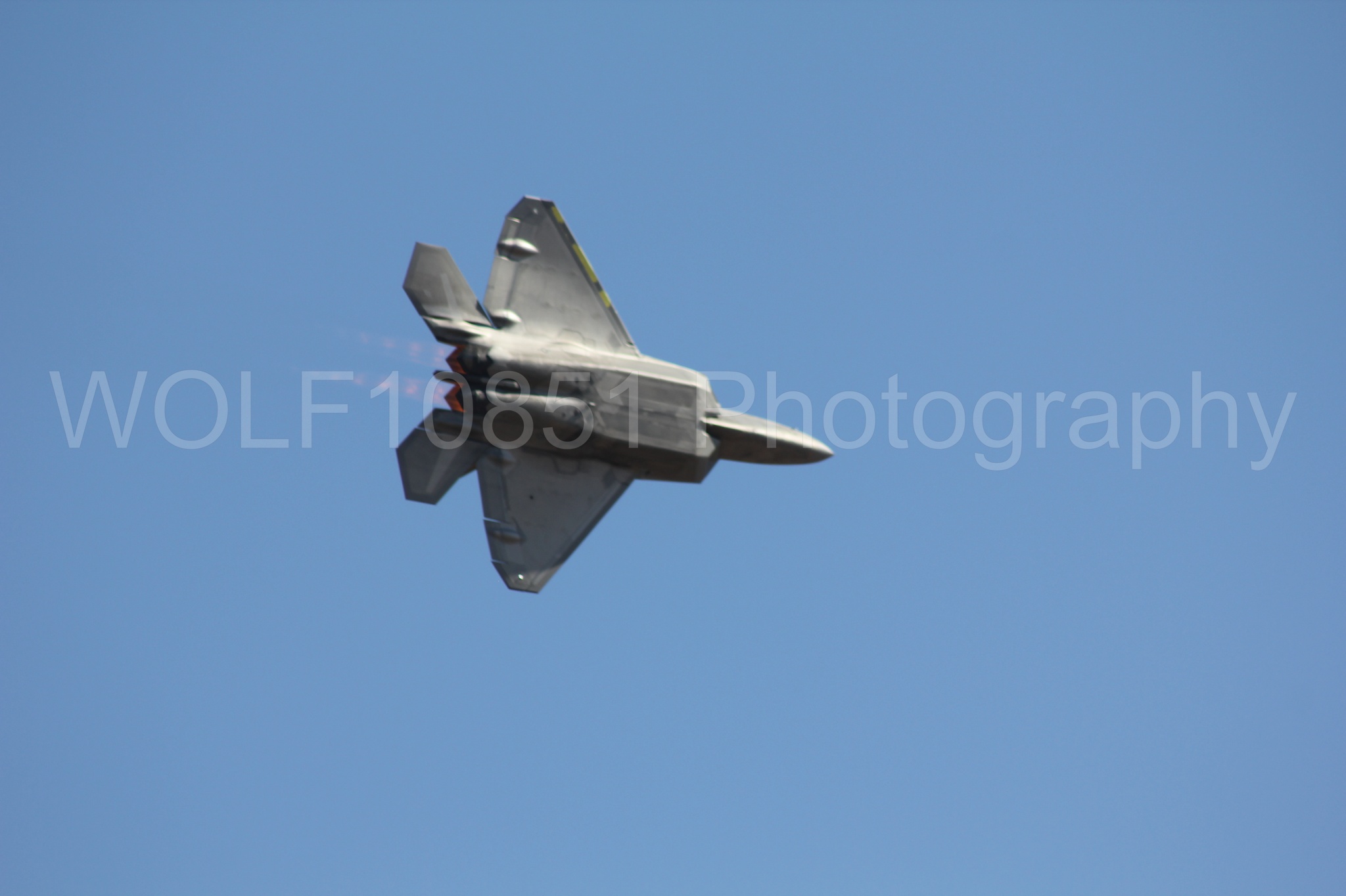 Aviation photography by WOLF10851 featuring F-22 Raptor, Raptor Demo Team, California Capital Airshow 2010.
